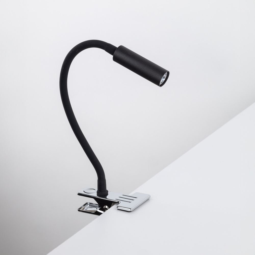Stolní lampa s klipem černá Led G9 nastavitelná Lagos Tk Lighting
