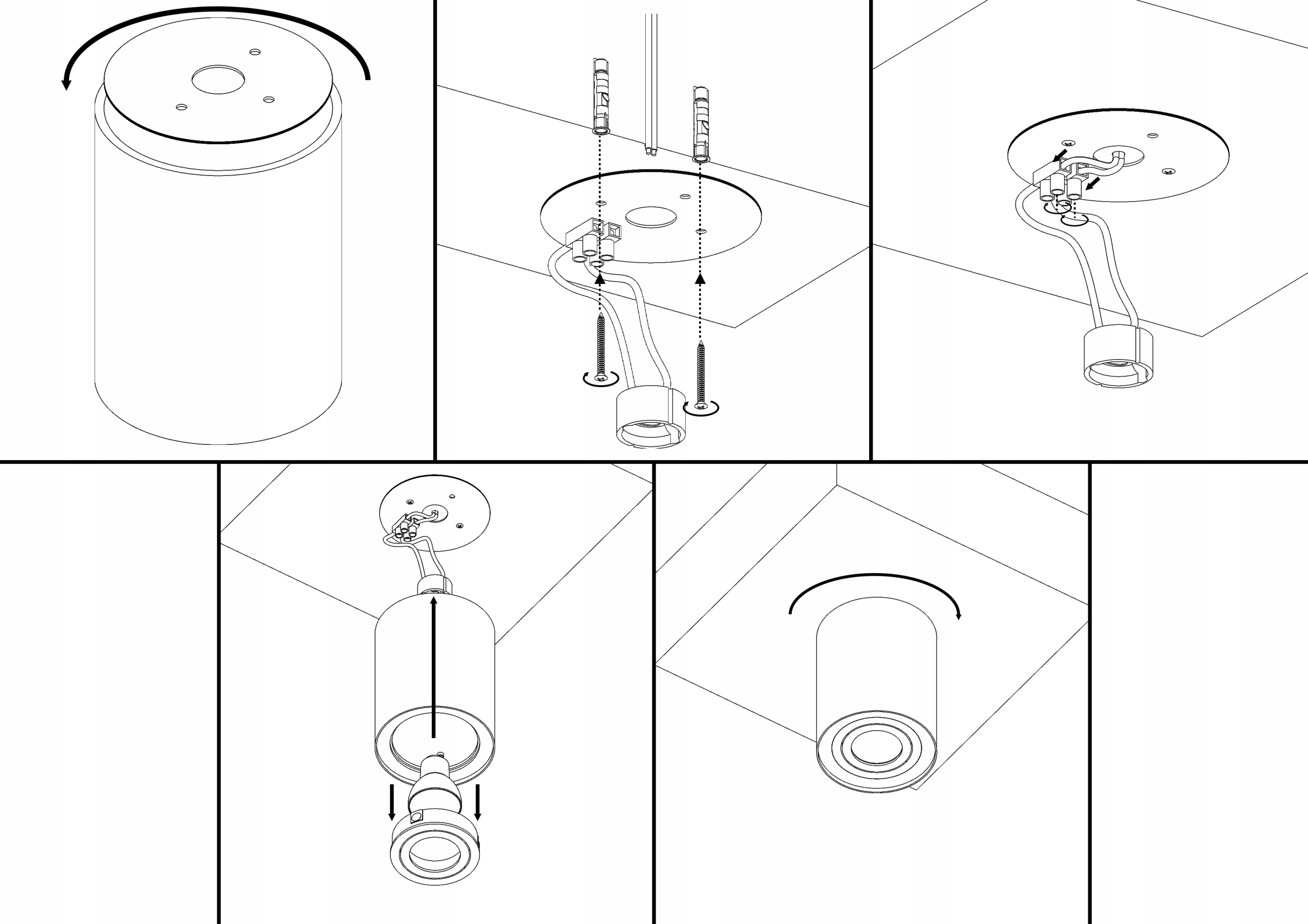 OPRAWA NATYNKOWA RUCHOMA SPOT GU10 LED 5 KOLORÓW Liczba punktów światła 1
