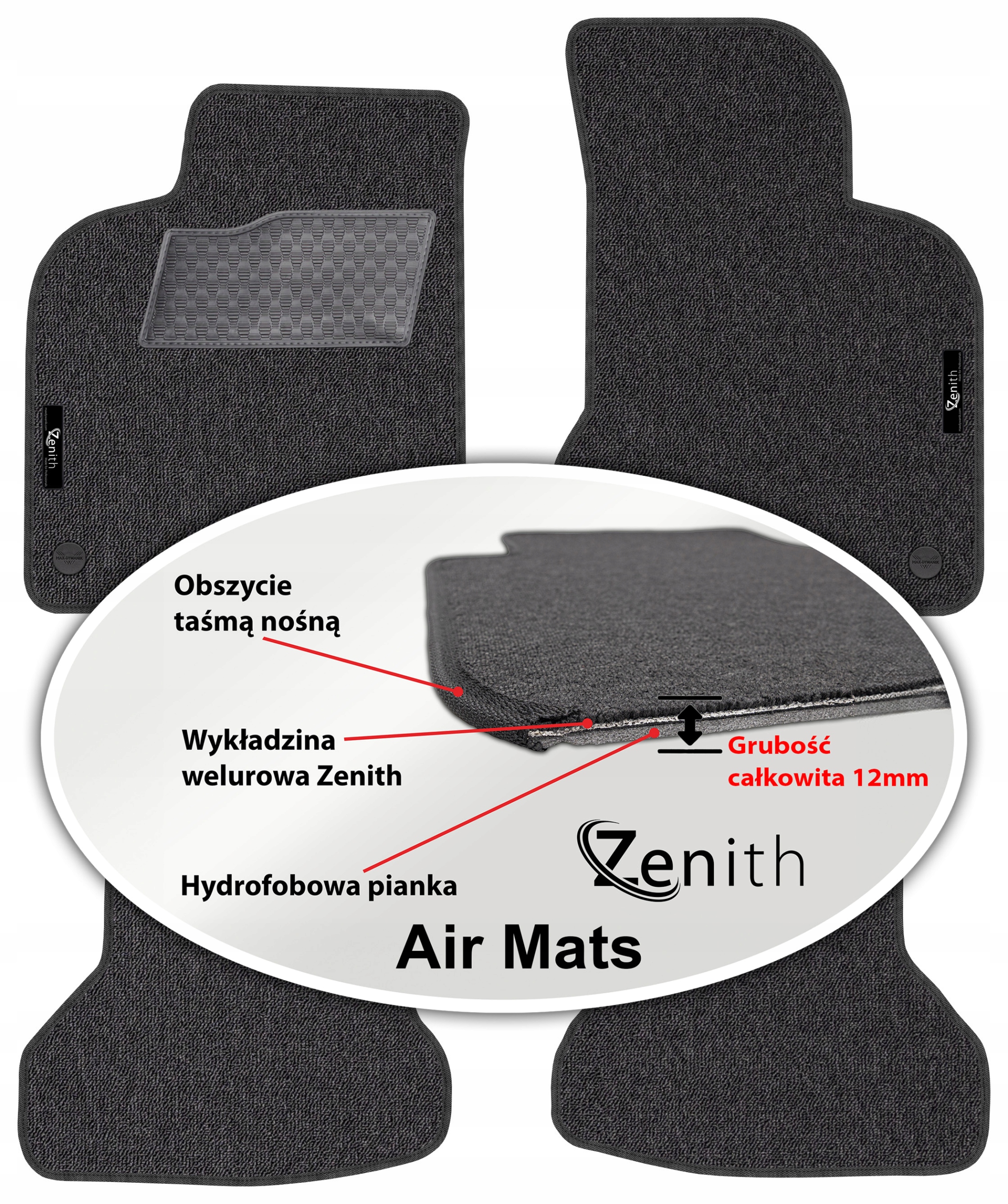 Vw Polo III 1999-2001 Velúrové koberčeky do auta Zenith Air Mats