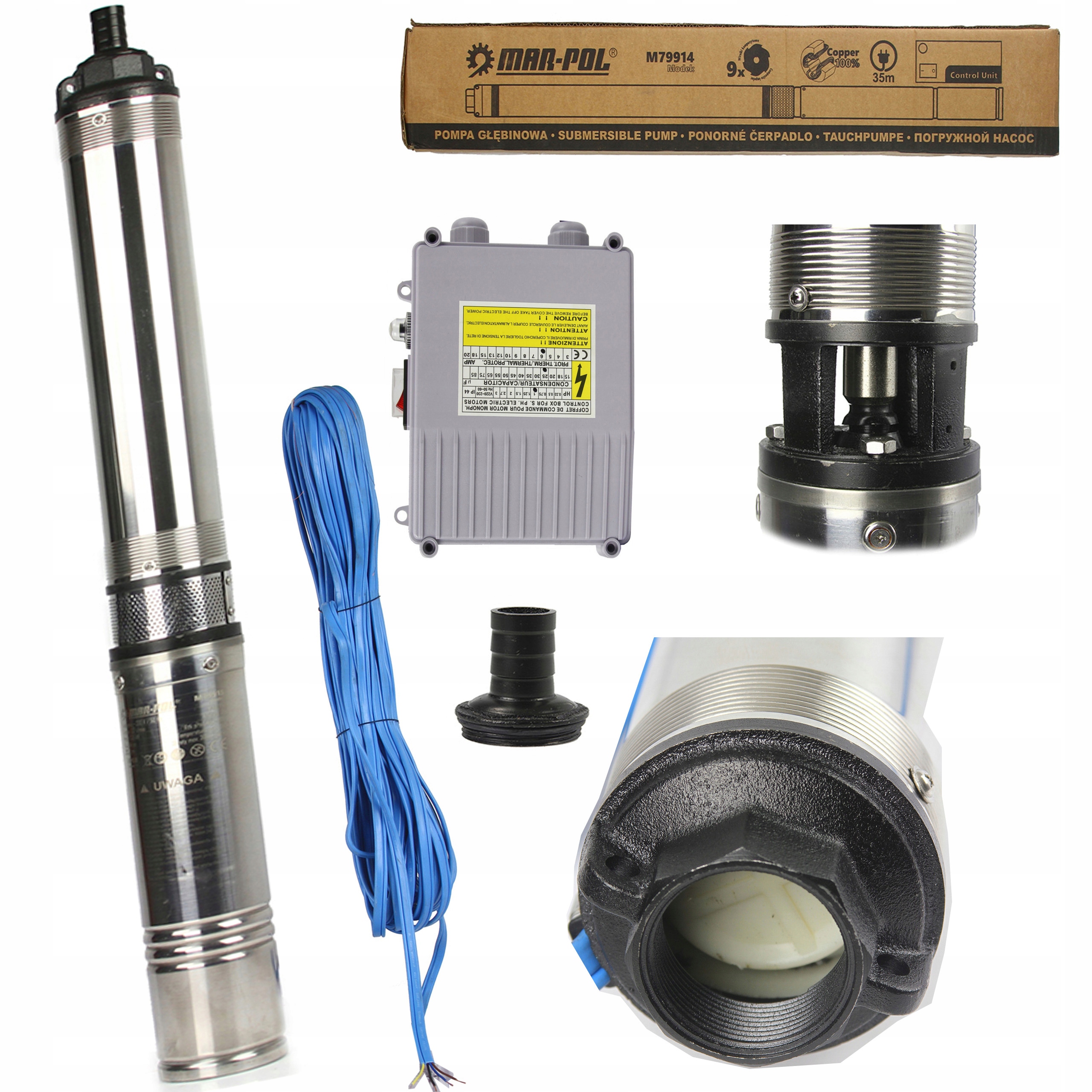 Ponorná Pumpa 4QJD 0,75 kW Control Box