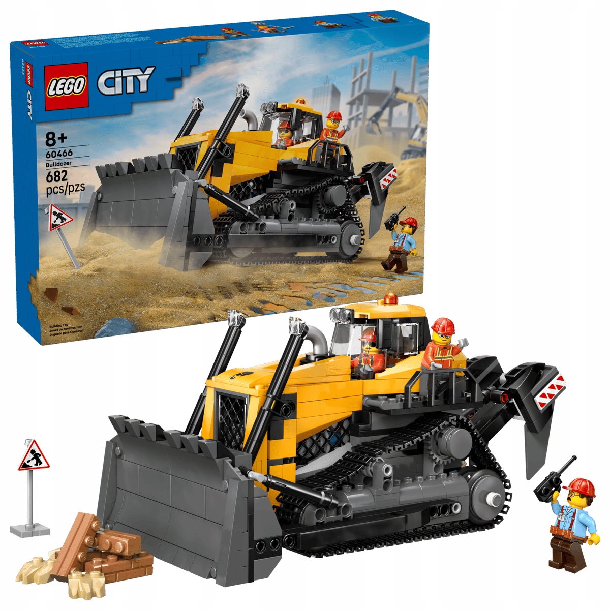 stavebnice Lego City 60466 Žlutý buldozer