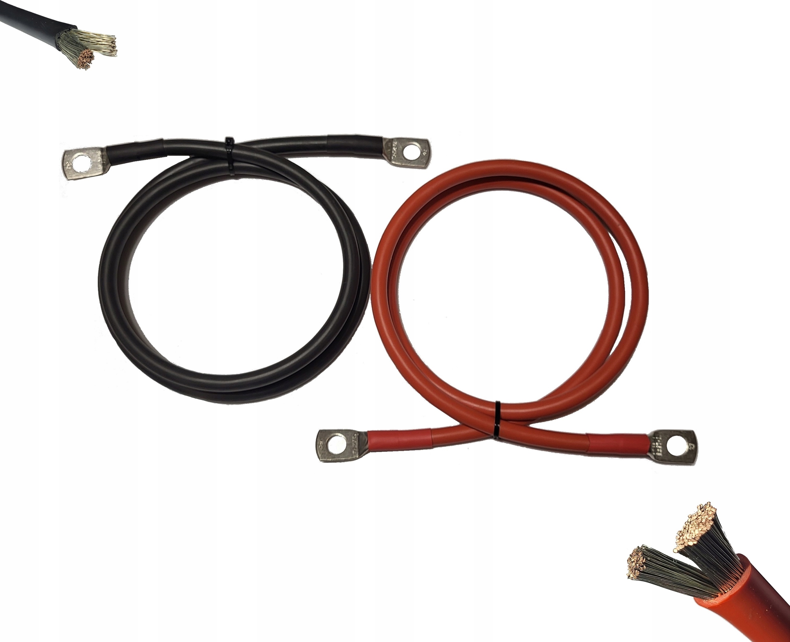Kabel 25 mm² akumulátor měnič 80 cm M12 německý Lapp 180°
