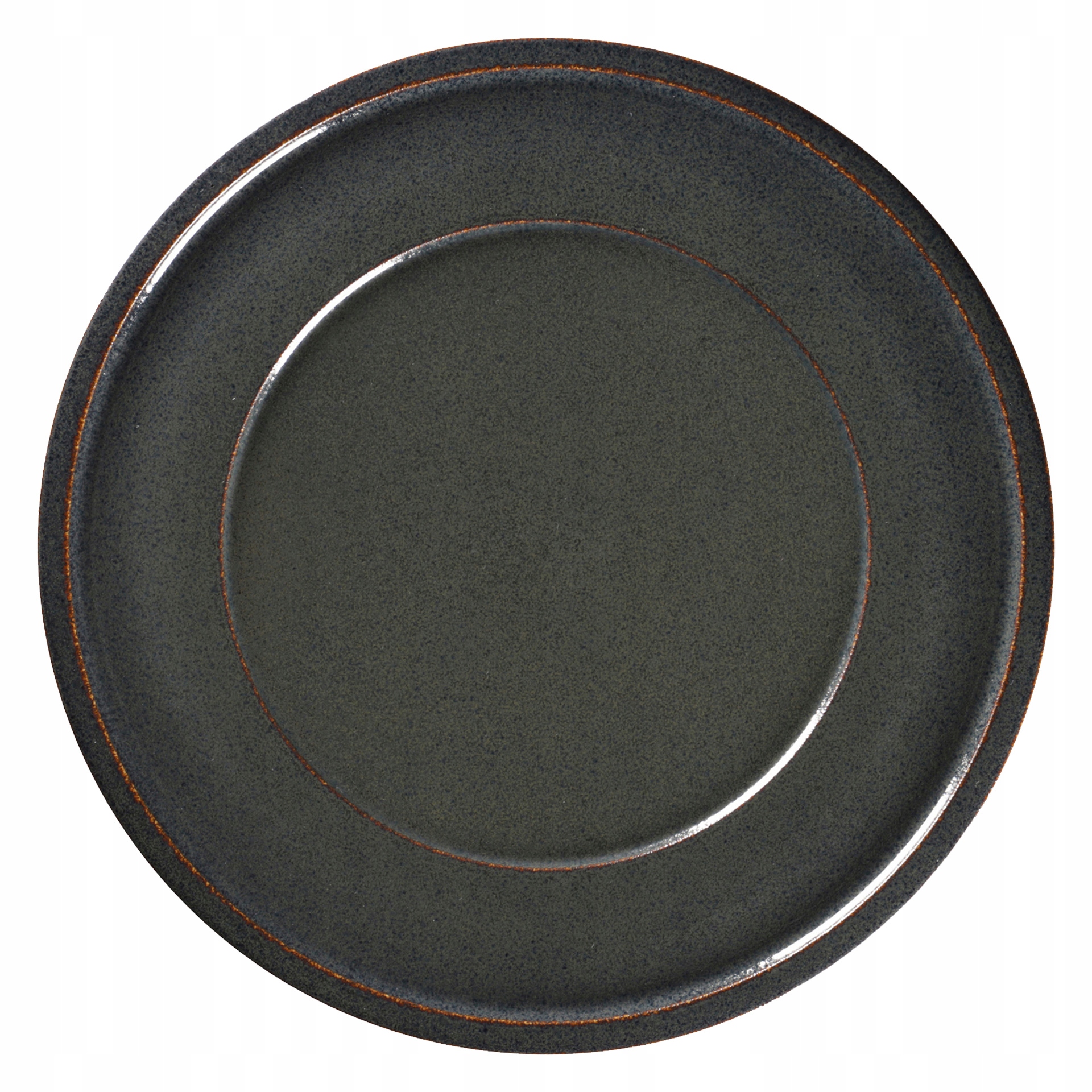 Porcelánový Rak Stone Plochý talíř, průměr 28 cm, vulkanický