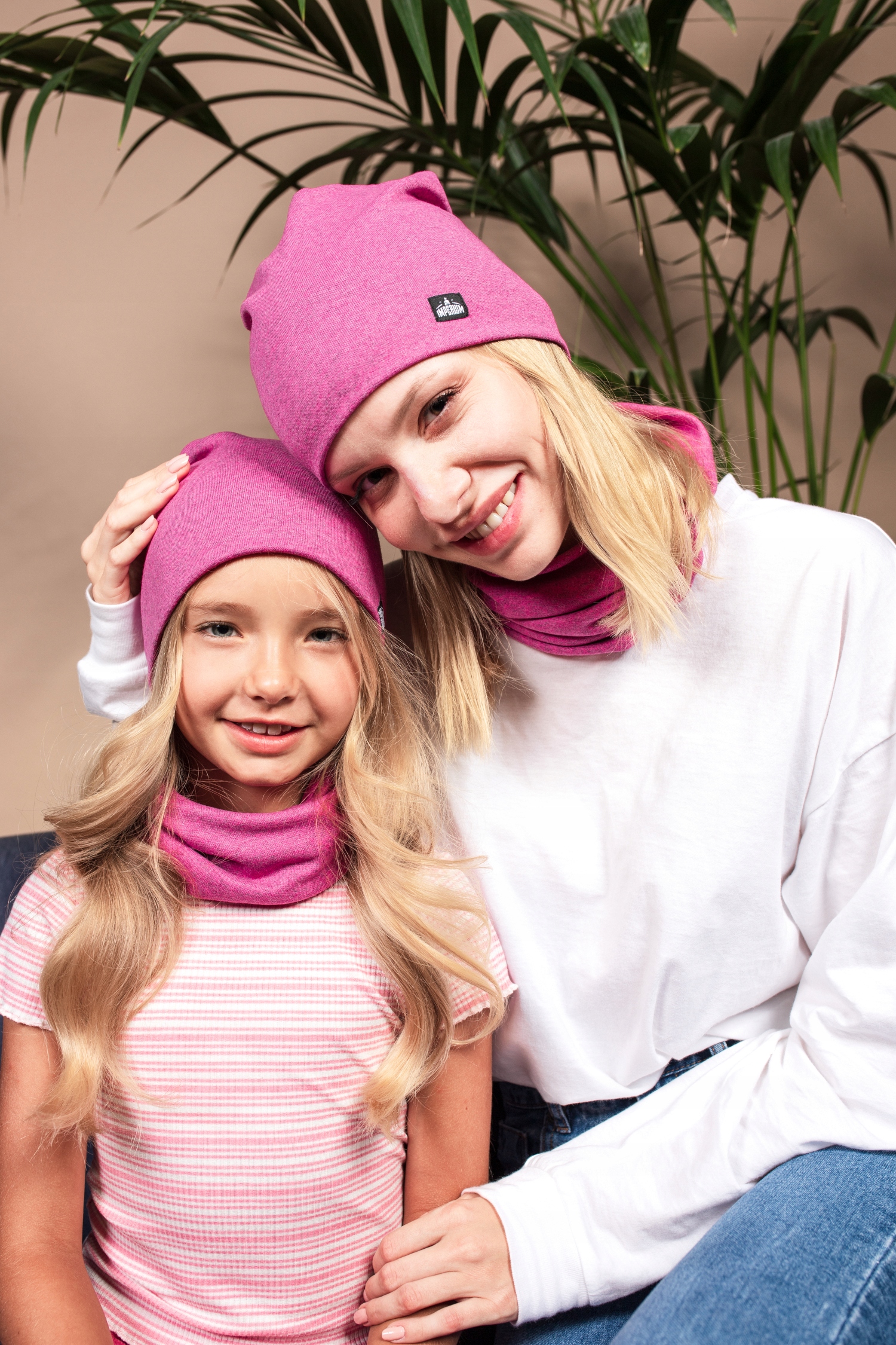 Czapka + komin kpl dwuwarstwowy 52-54 DUŻO KOLORÓW Rozmiar 52-54 cm