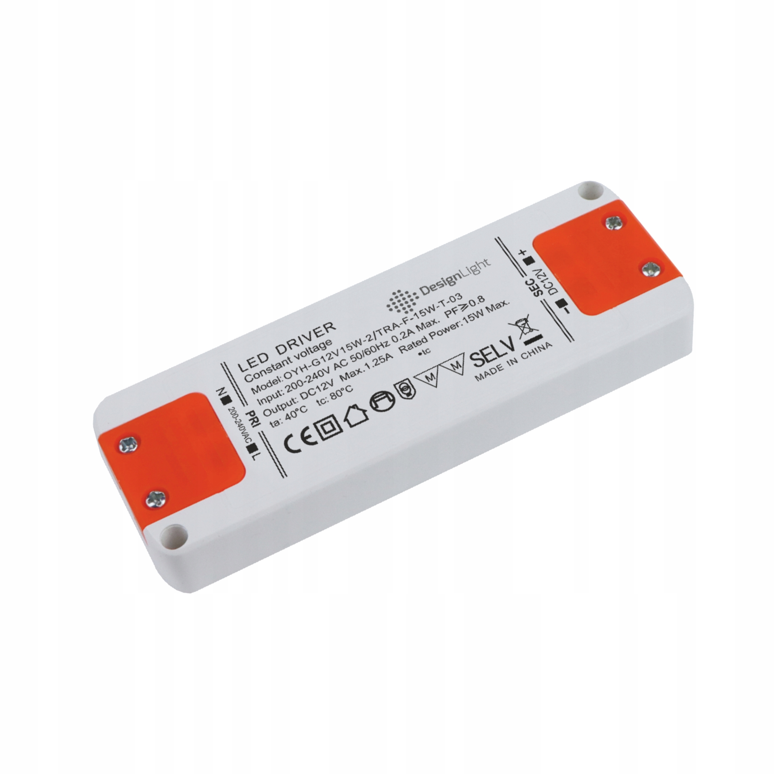 Zasilacz do Led 12V DC 15W Flat płaski