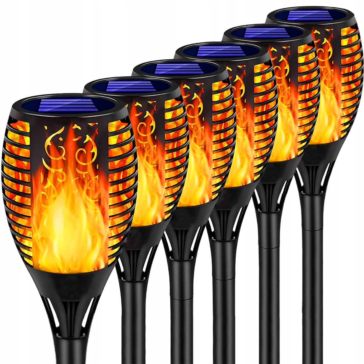 

6x Lampa Solarna Led Pochodnia Efekt Ogień Płomień
