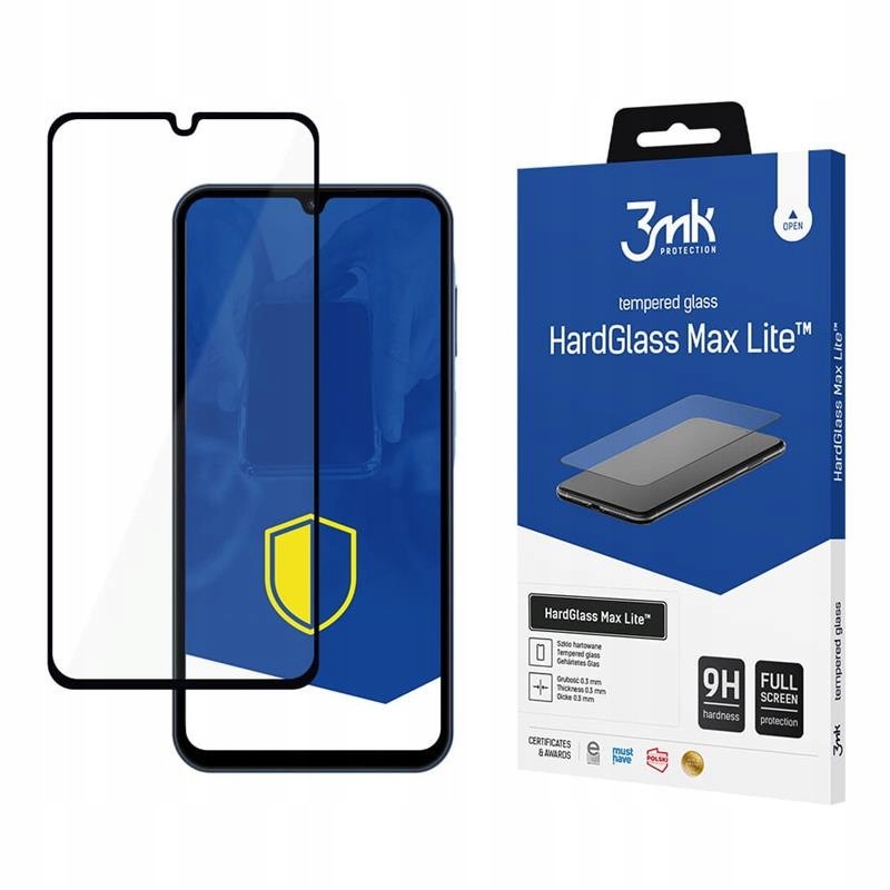 3mk HardGlass Max Lite Szkło hartowane do Samsung Galaxy A15 5G (Czarny)