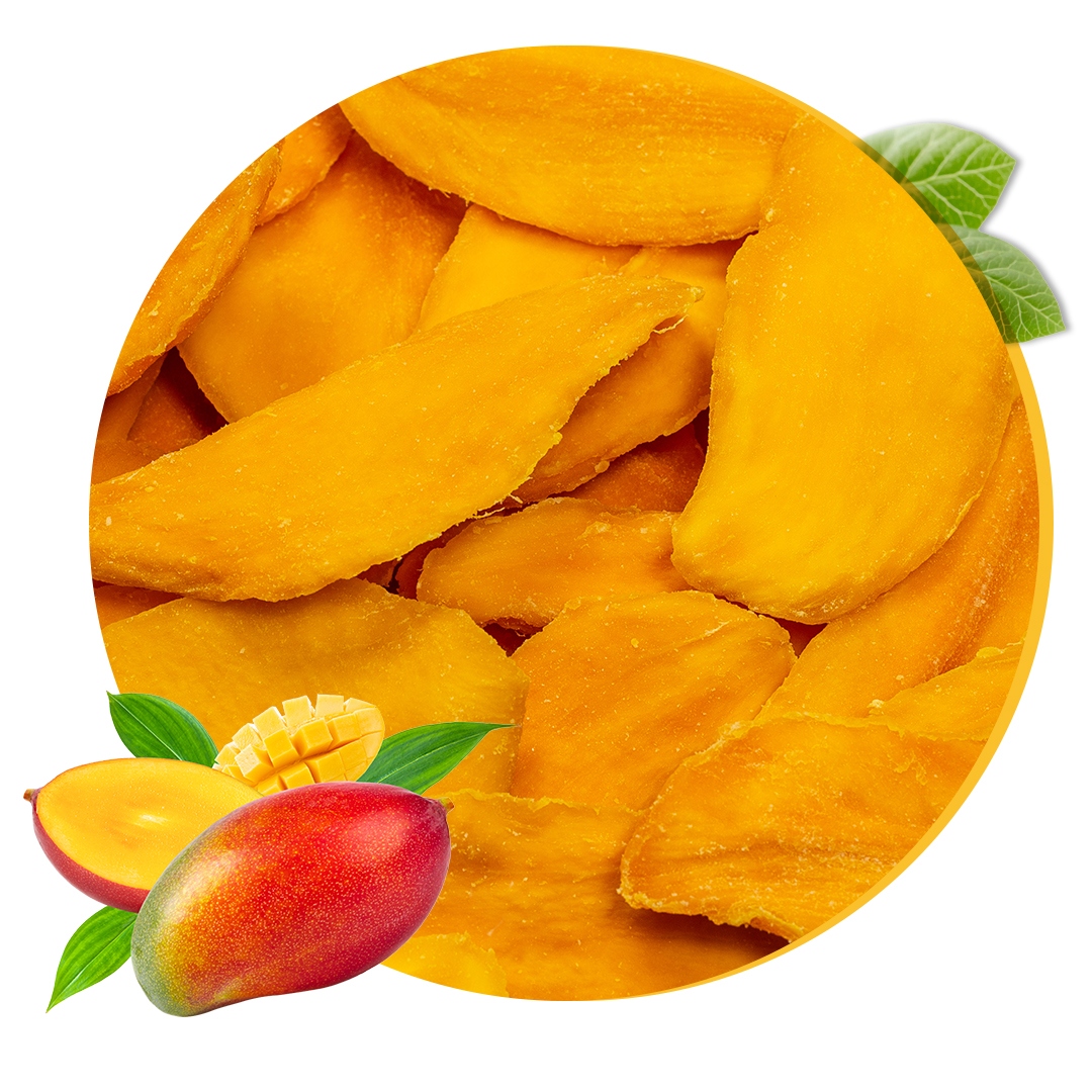 Mango Suszone Bez Dodatku Cukru soczyste plastry OlsiFood 1kg