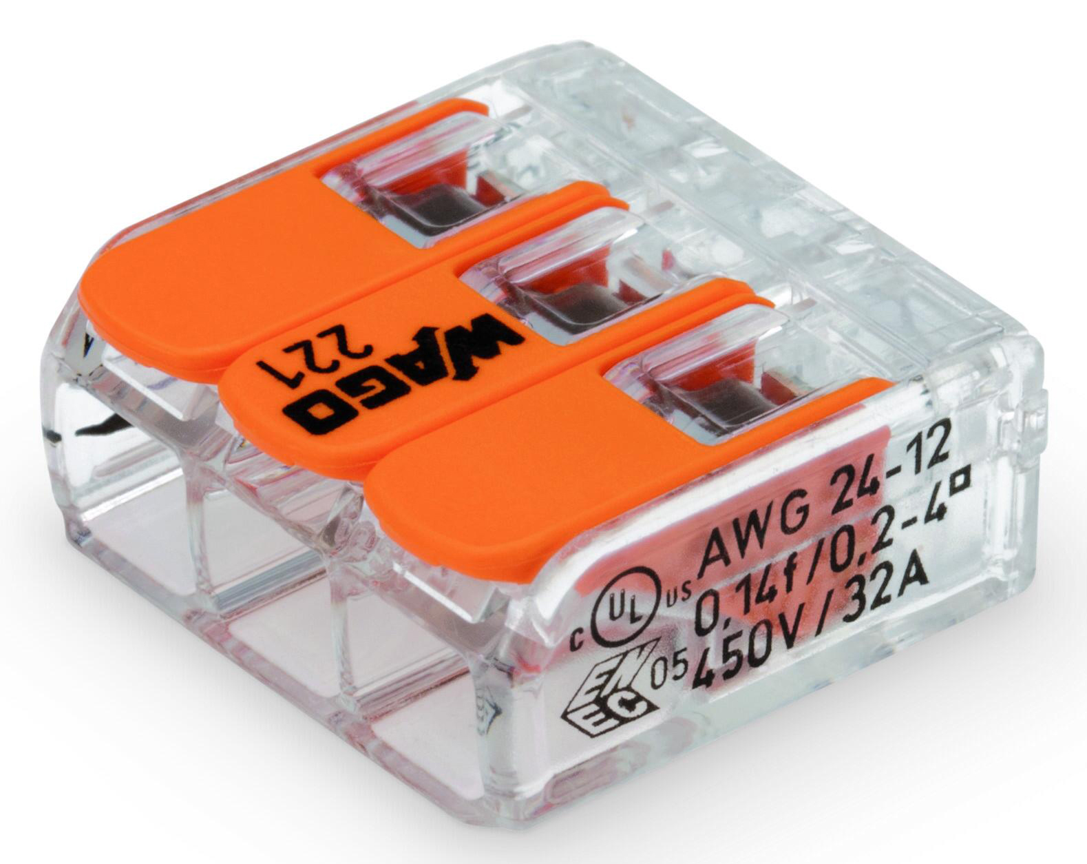 

Wago 221-413 Szybkozłączka 3 x 0,14 4mm² 1szt.