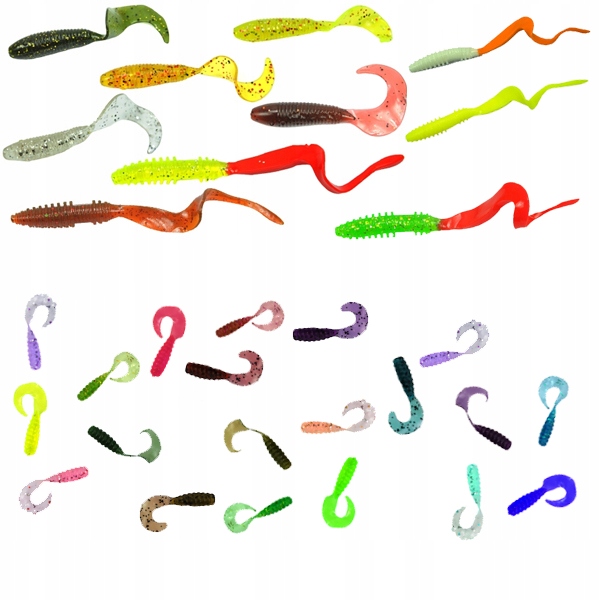 ZESTAW skrzynka SPINNING +90 elementów PRZYNĘT JAXON, blacha wobler twister Model ATILO 90 el