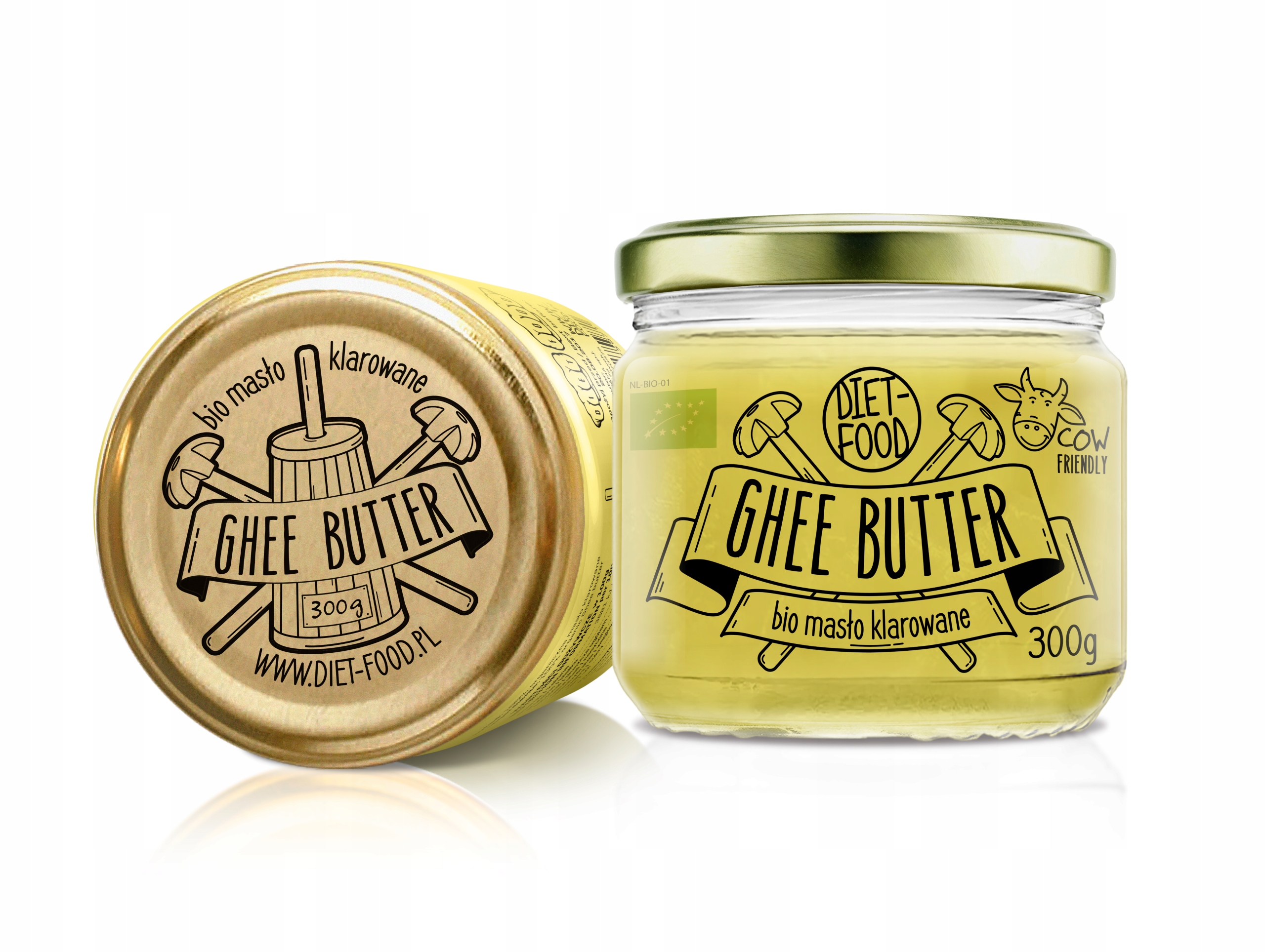 GHEE Masło Klarowane Ekologiczne 300g Witaminy A D E K Bez Laktozy — 5