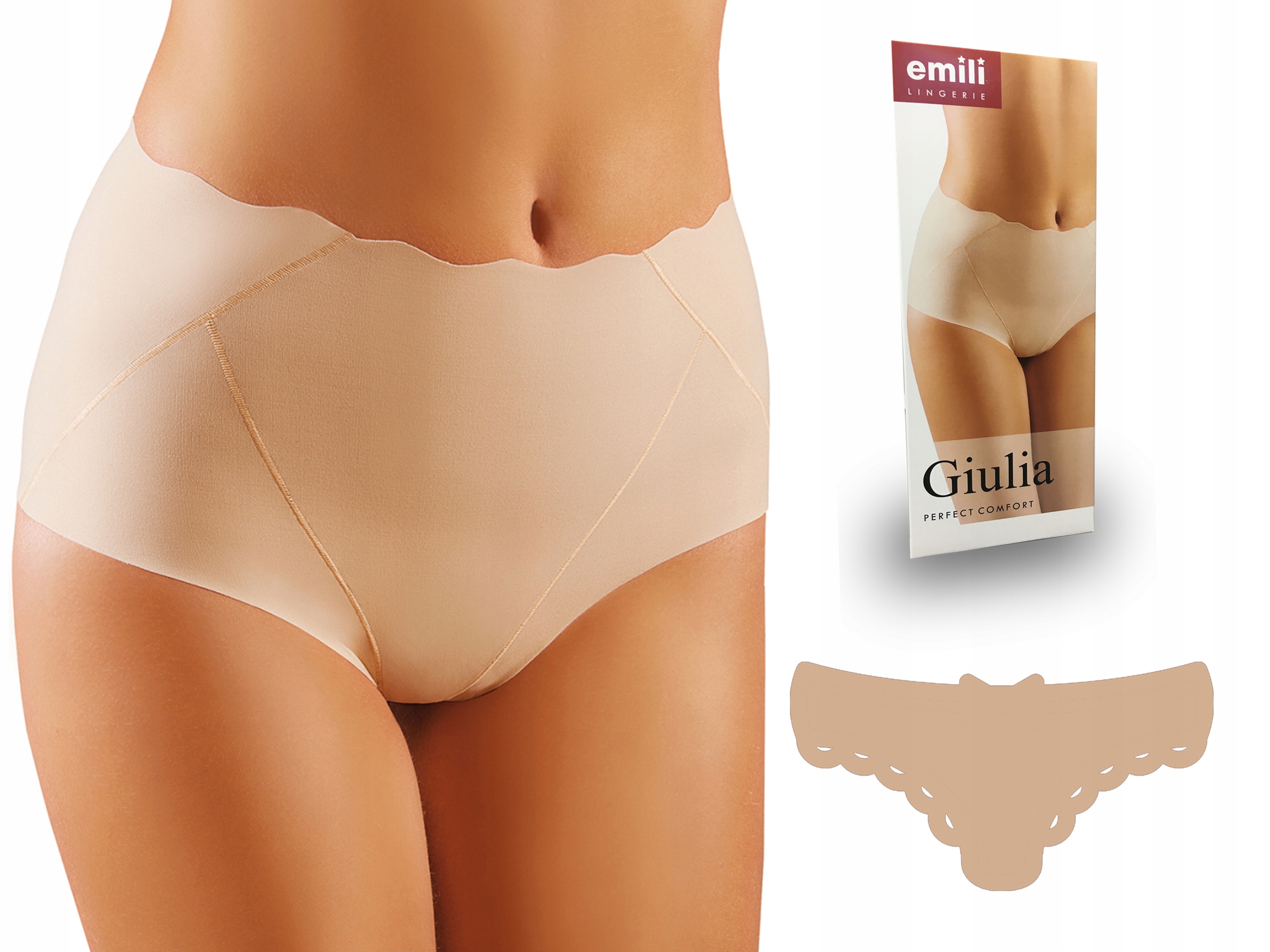 

Giulia Figi Wyszczuplające Emili beżowy 2XL