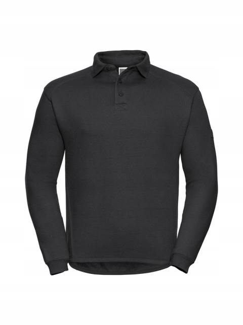 Pánská mikina s límcem Russell Černá XXL