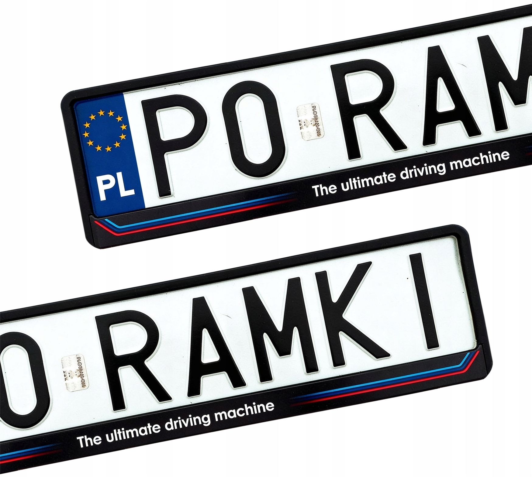 Bmw PowerM 1 3 5 7 x1 x2 x3 x4 x5 x6 M5 E30 ramki do tablic rejestracyjnych