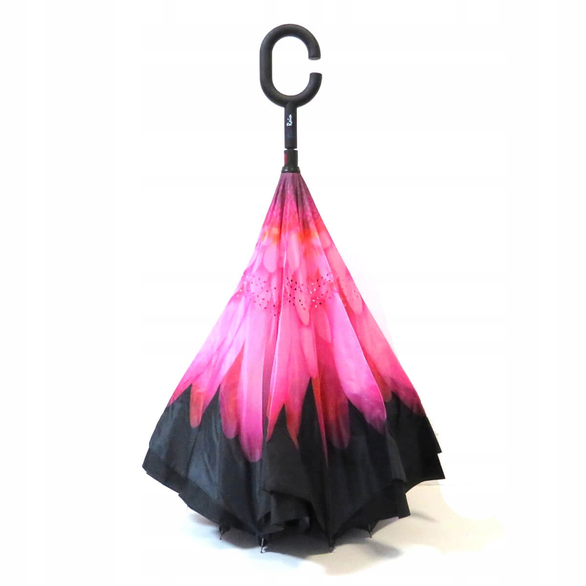 Parasol odwrócony Revers z podwójnym materiałem wzorzysty Marka inna