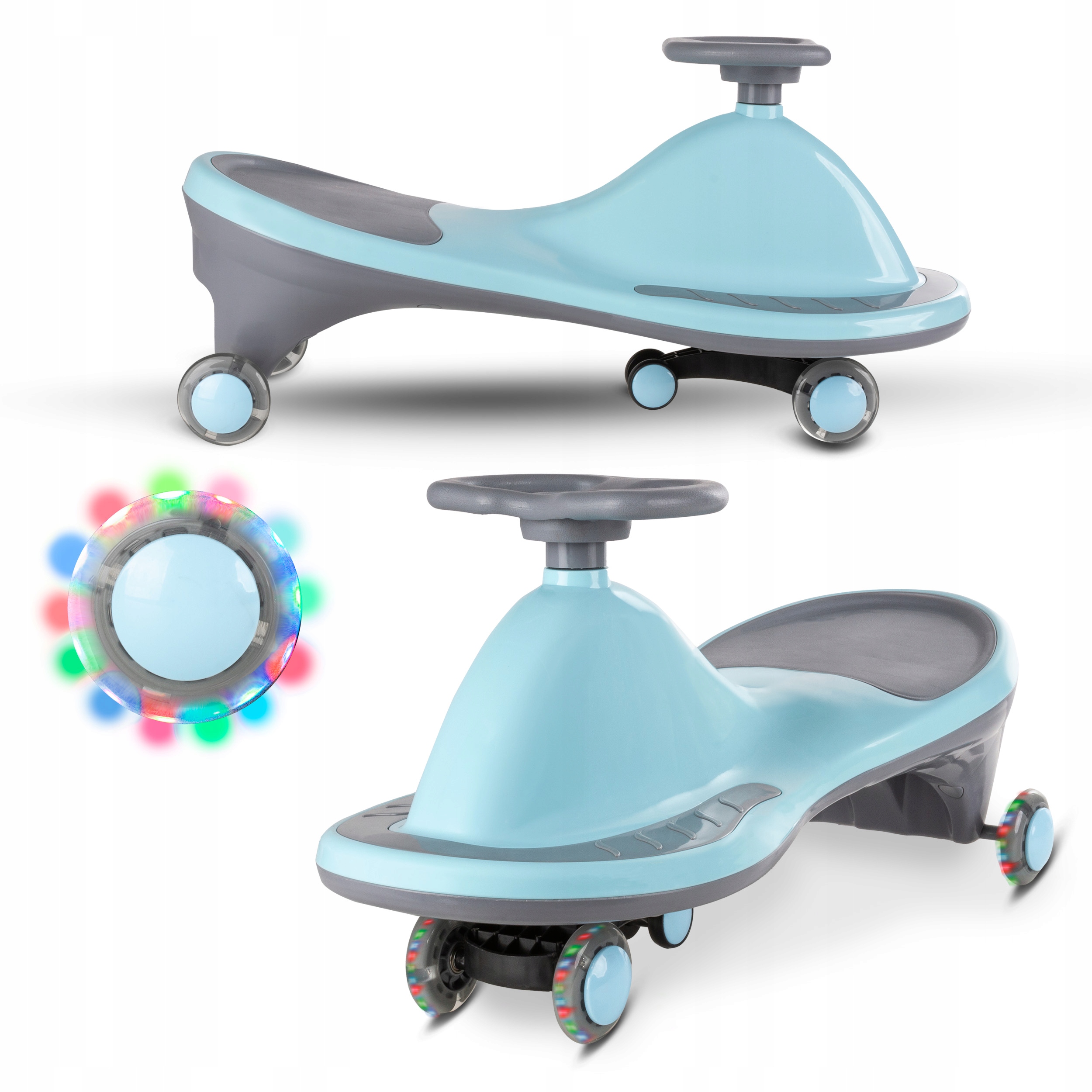 Jeździk dziecięcy, grawitacyjny Rollo kółka Led dla dziecka