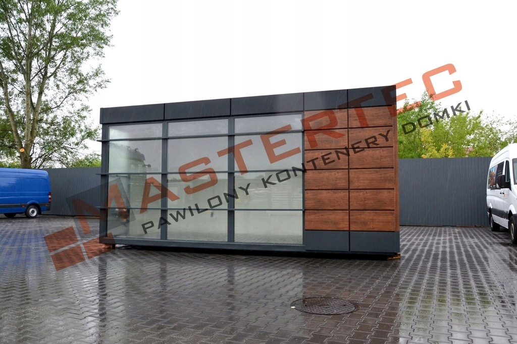 PAWILON HANDLOWY KONTENER BIUROWY mastertec.pl CENA BRUTTO !!!!! Szerokość 3.2 m