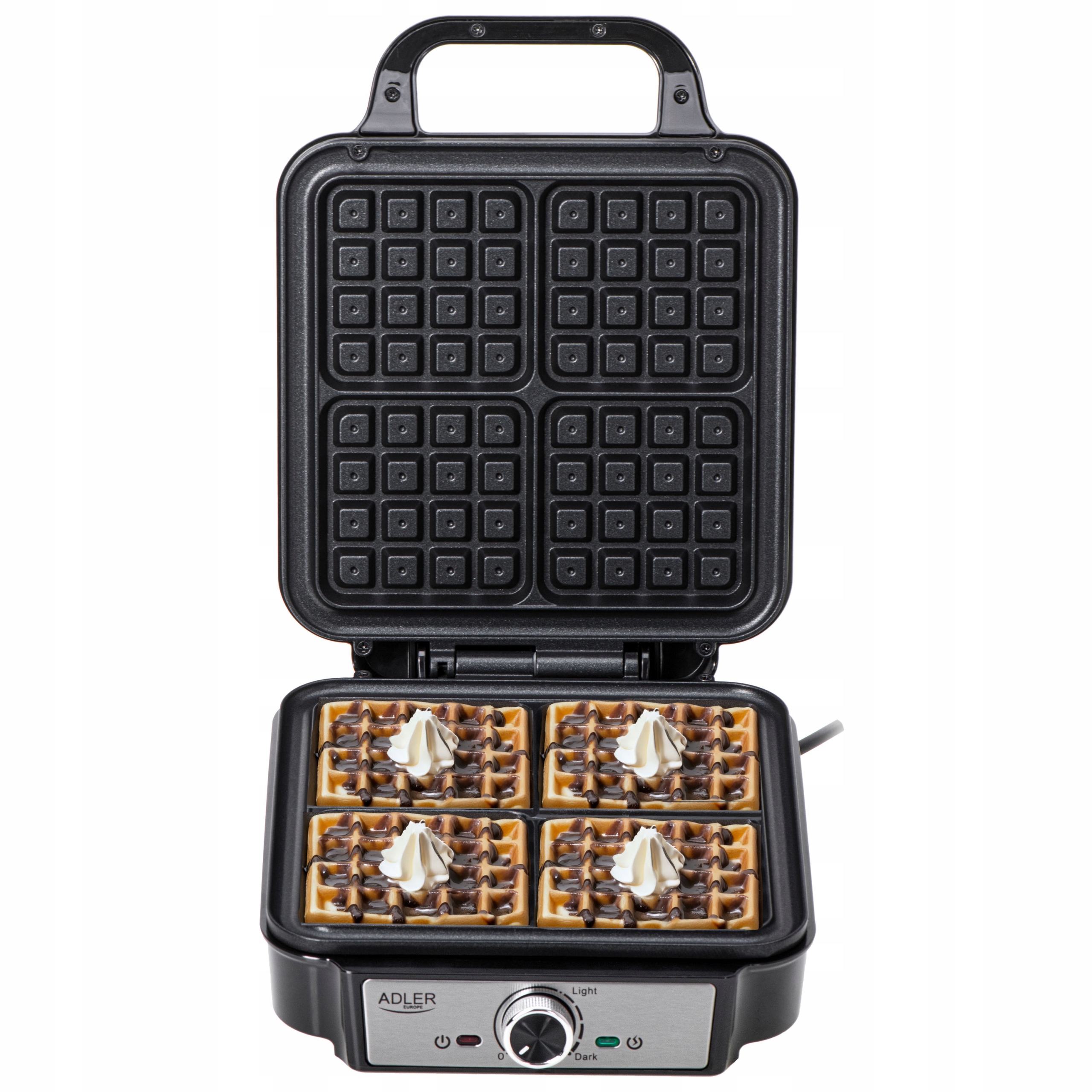Gofrownica Adler AD 3083 1800W Szybkie Pieczenie 4 Gofry