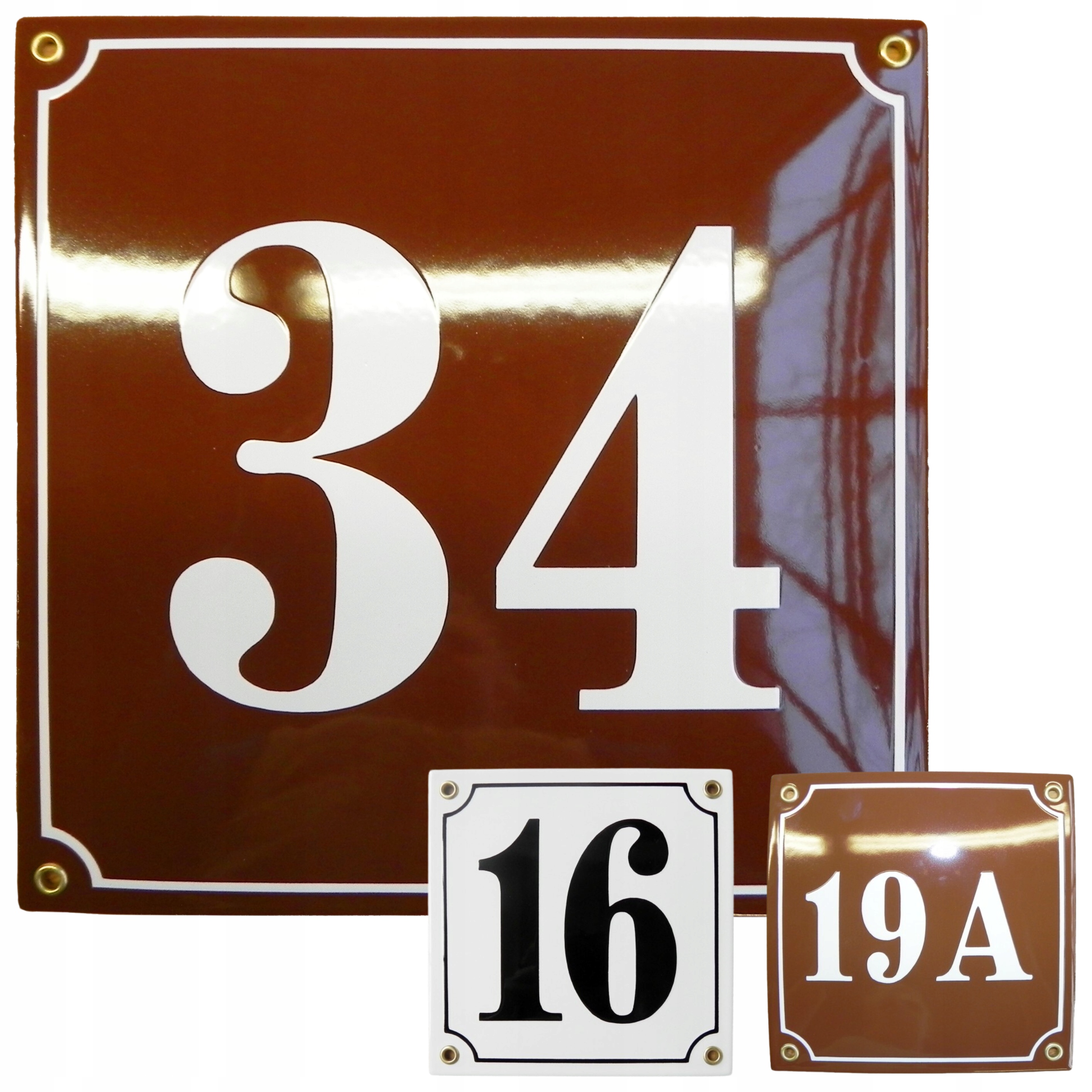 Adresová Tabule Číslo Domu Kovová Tabule Na Dům 25x25 CM Smaltovaná