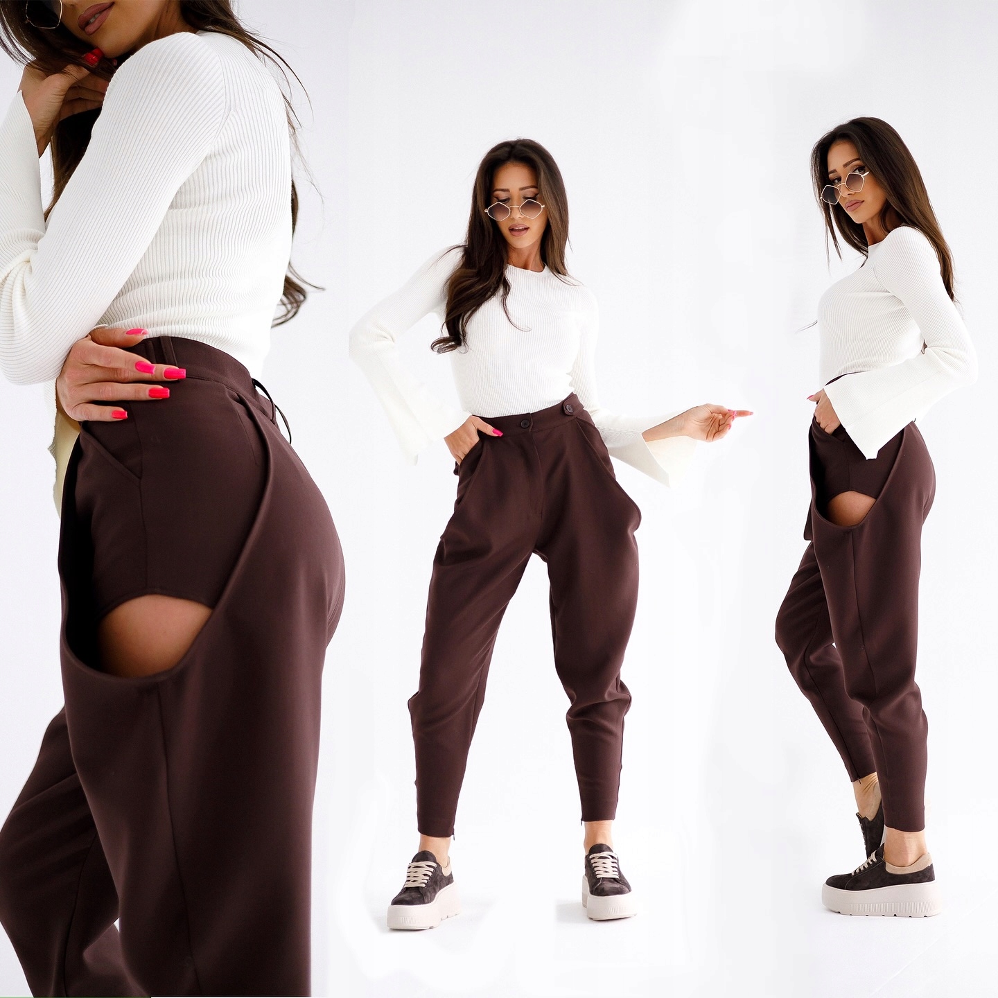 dámské kalhoty By O La La 38 M