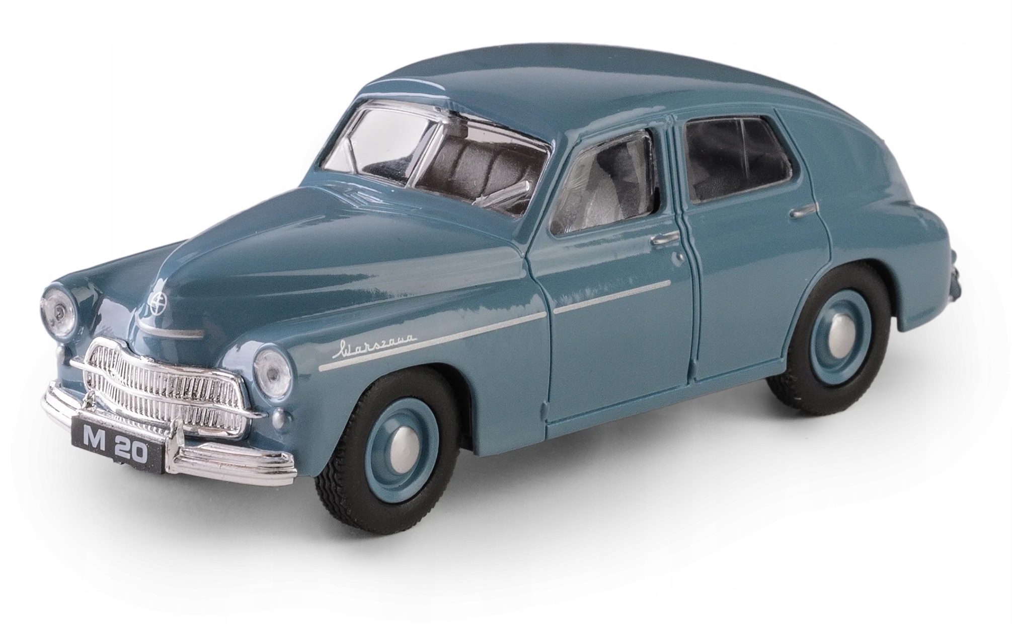Warszawa M-20 Model Metalowy z PRL popielata