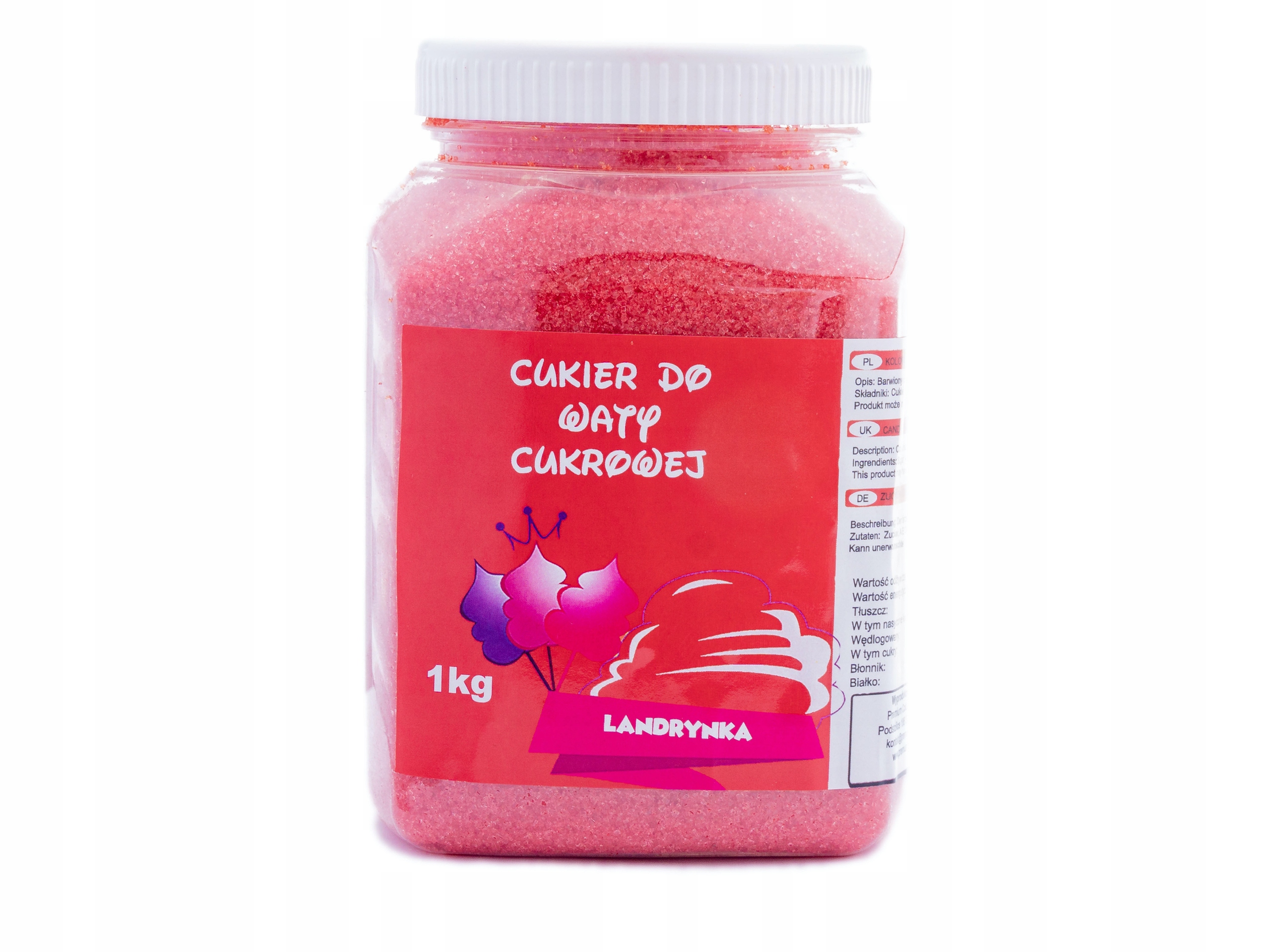 

Kolorowy Cukier Do Waty Cukrowej Landrynka 1000G