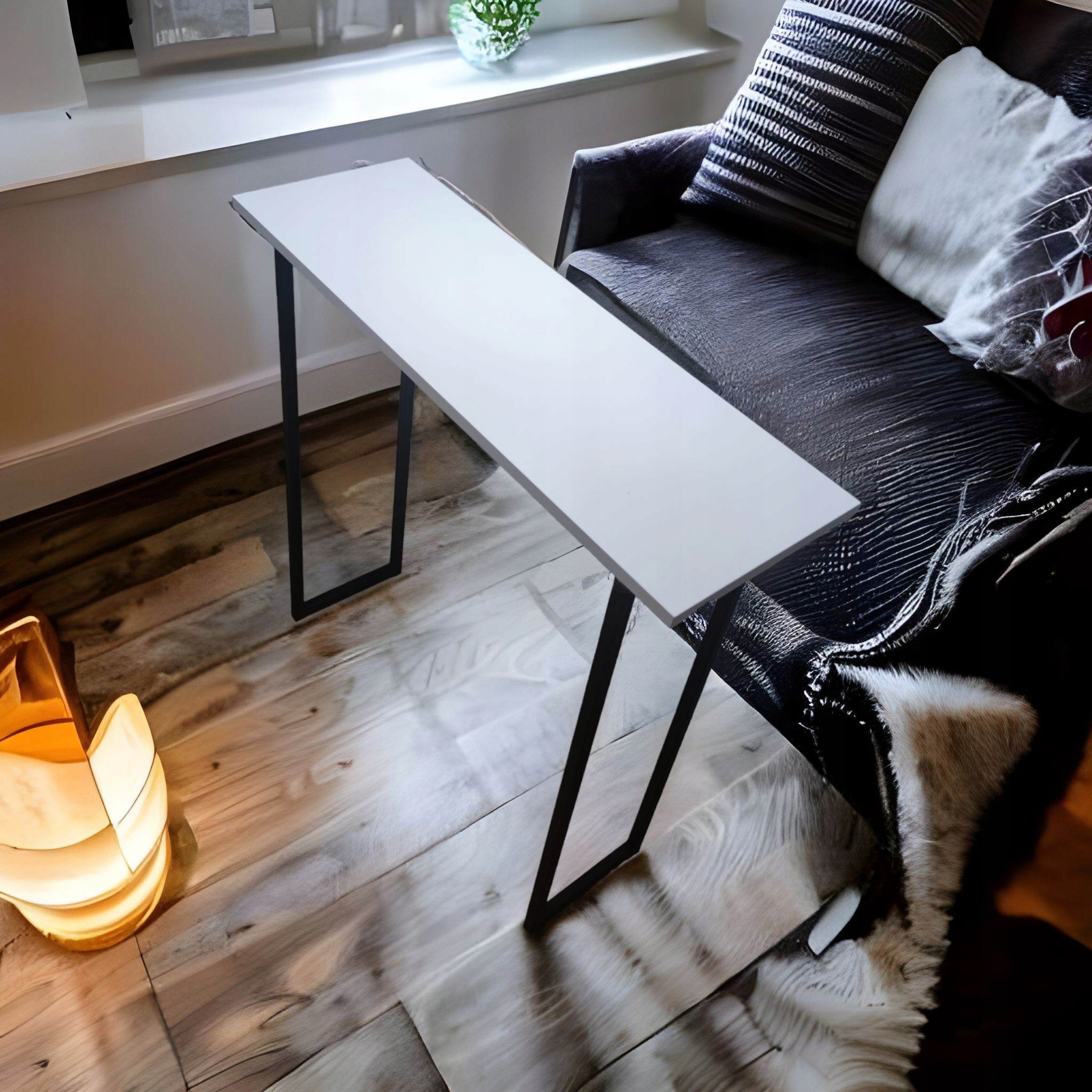 Konsola 90 toaletka metal industrial loft stólik Głębokość mebla 76 cm