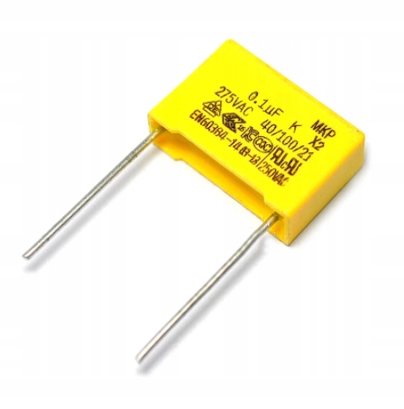 

Kondensator X2 275V 0.1uF 100nF 104K [10 szt.]