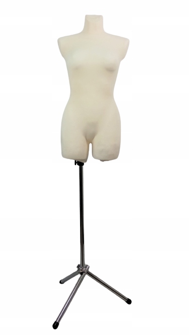 Krejčovská figurína na kovové základně 38/40 M Krémová Ekri