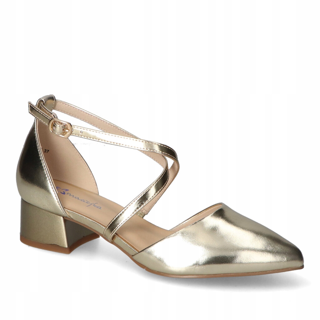 Dámské lodičky Maciejka Zlaté Lico Kožené 36