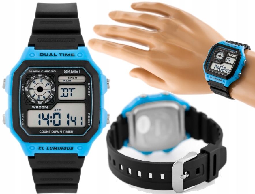 

Piękny Zegarek Męski Cyfrowy Minutnik Na Pasku