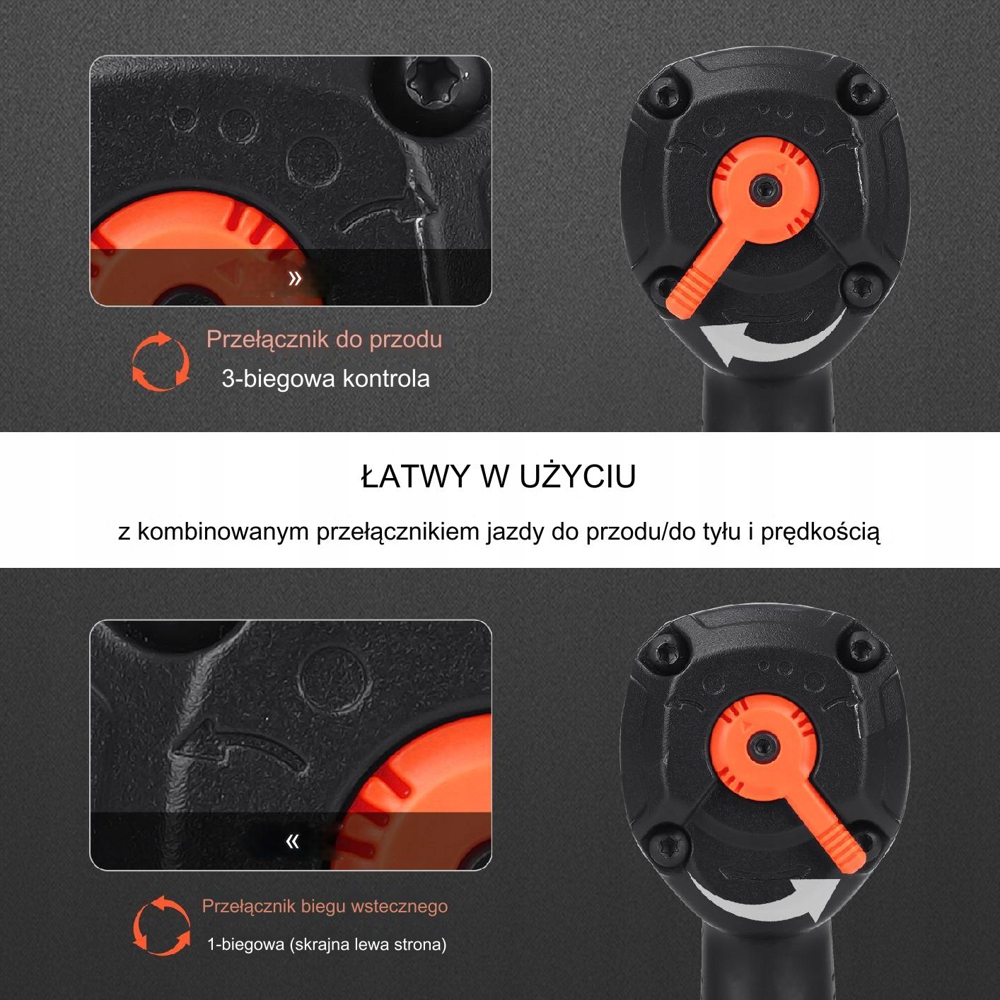 Klucz udarowy pneumatyczny 6000RPM Zasilanie pneumatyczne