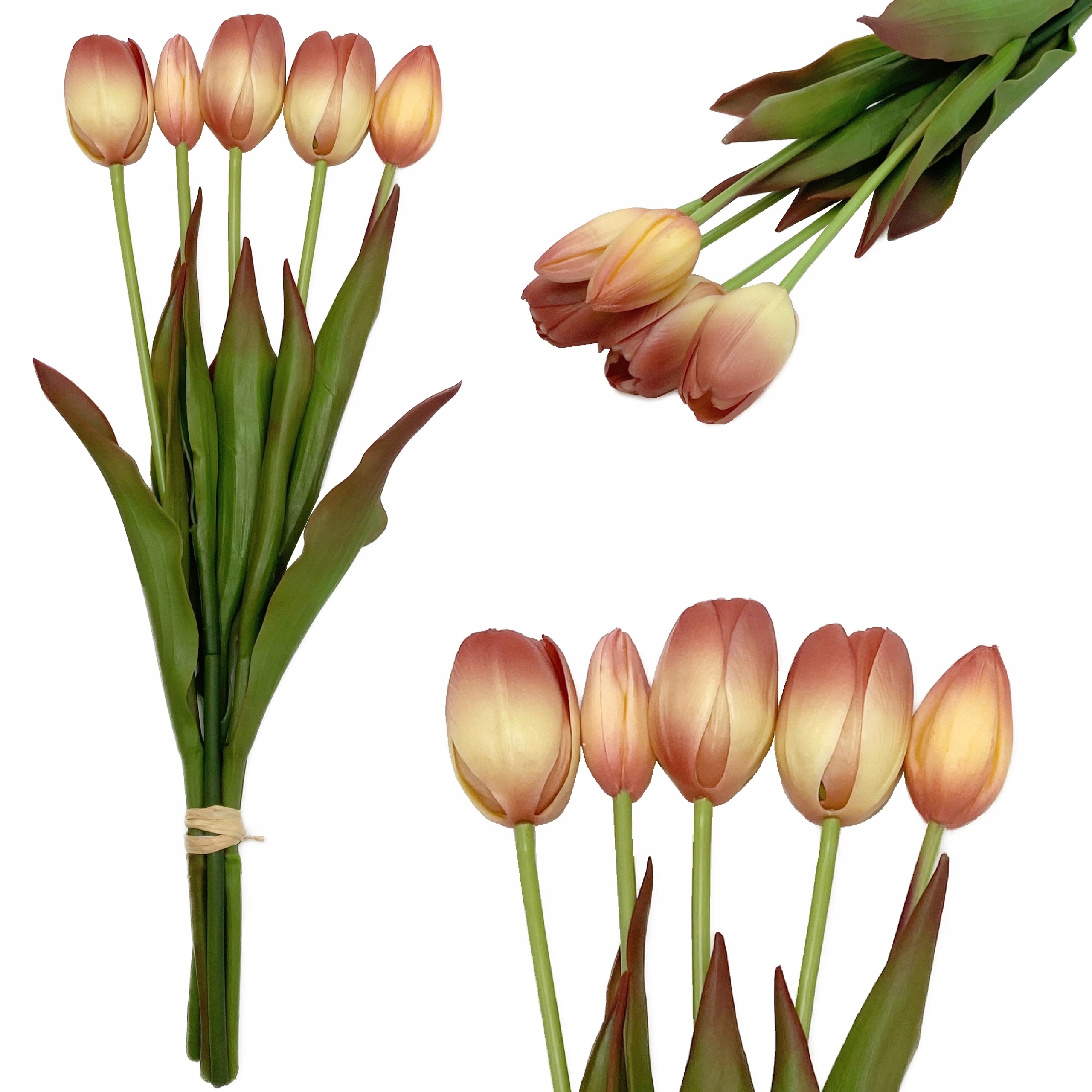 

Tulipany Bukiet Tulipanów Silikonowe Wysokie 5SZT