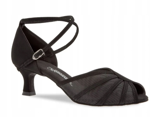 Diamant Damskie Buty Do Tańca Czarne Bez Noska Z Paskami 38 1Ż7K