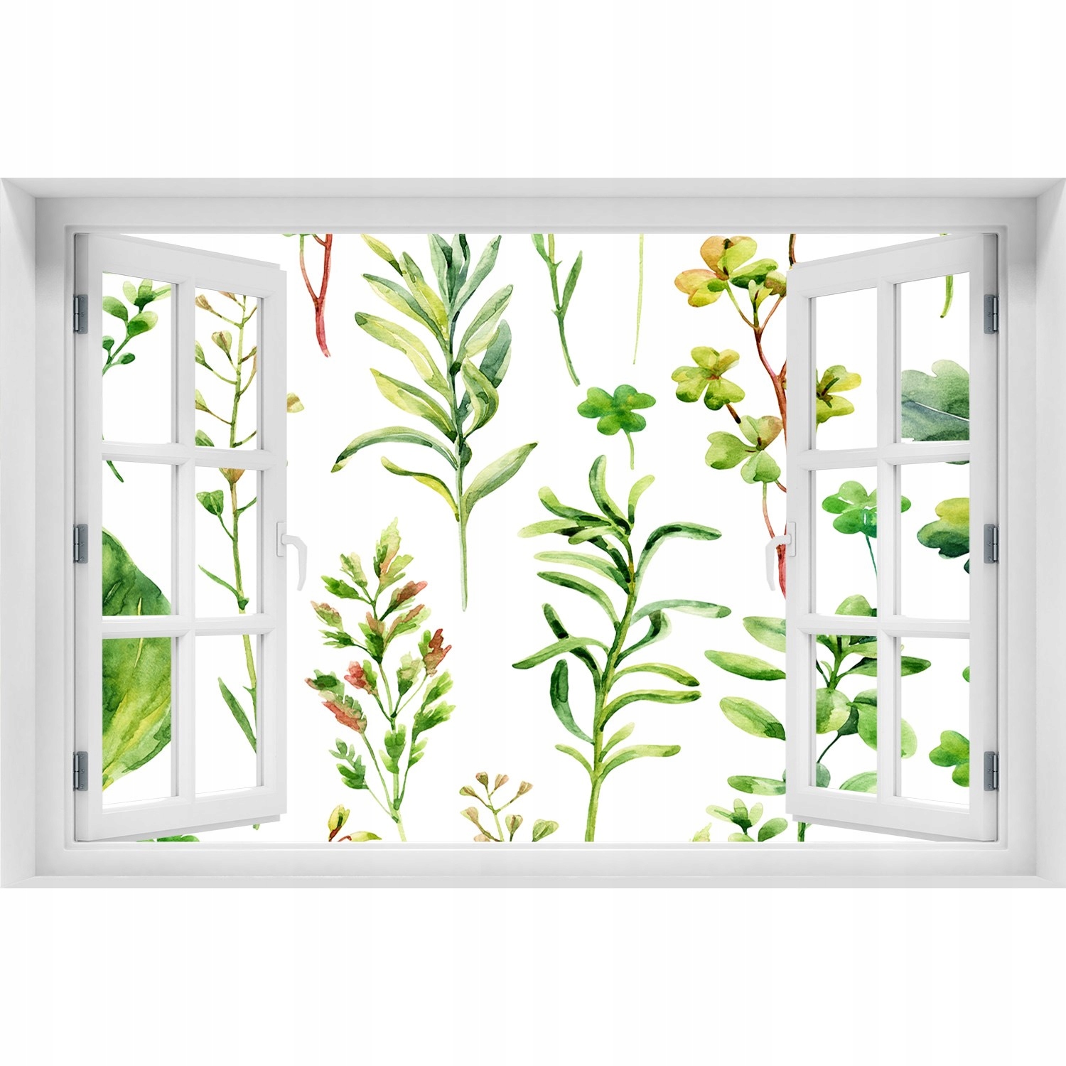 

Naklejka 3D Okno na ścianę Zioła i chwasty 90x60