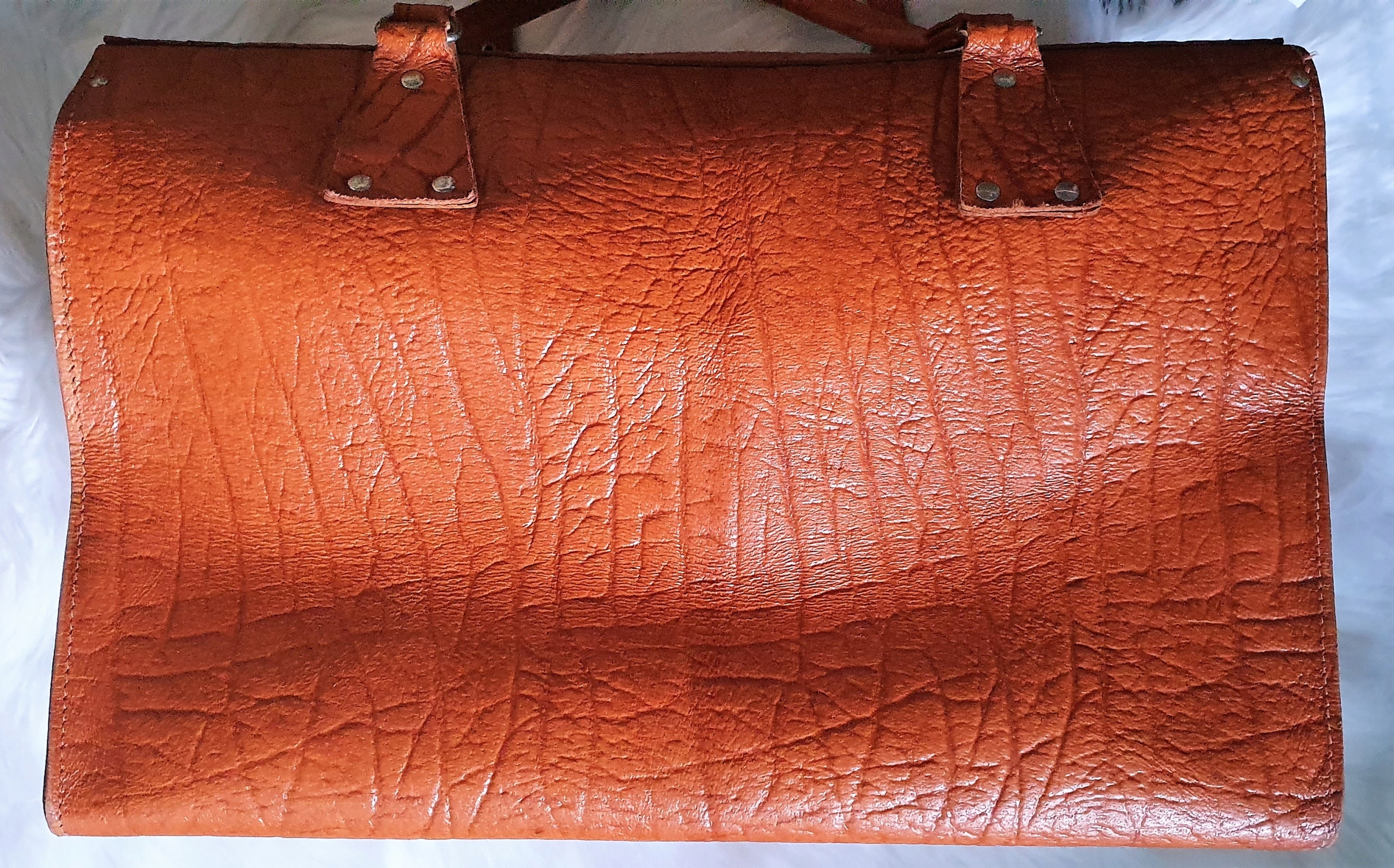 DUŻA AKTÓWKA LEKARSKA TECZKA TORBA VINTAGE SKÓRZANA RETRO SKÓRA UNIKAT !!! Model LEATHER