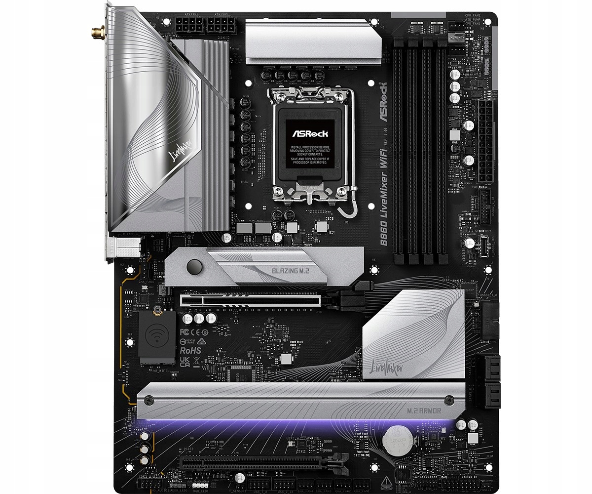 Płyta główna ASRock B860 Atx LGA1851 z Wi-Fi 6E, DDR5 do 256GB