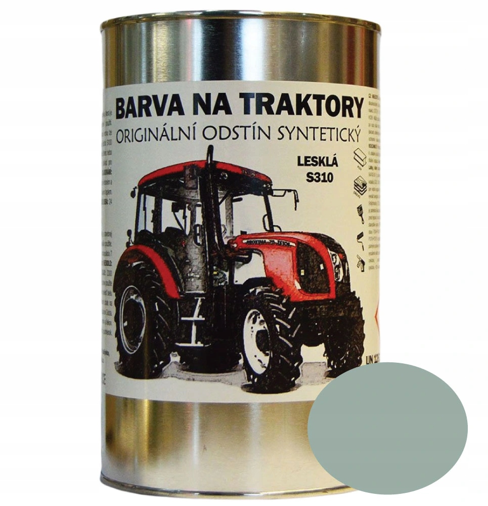 Farby Na Traktory Zetor Orig. odtieň Šedá Pastelová lesklá, Syntetická 5kg