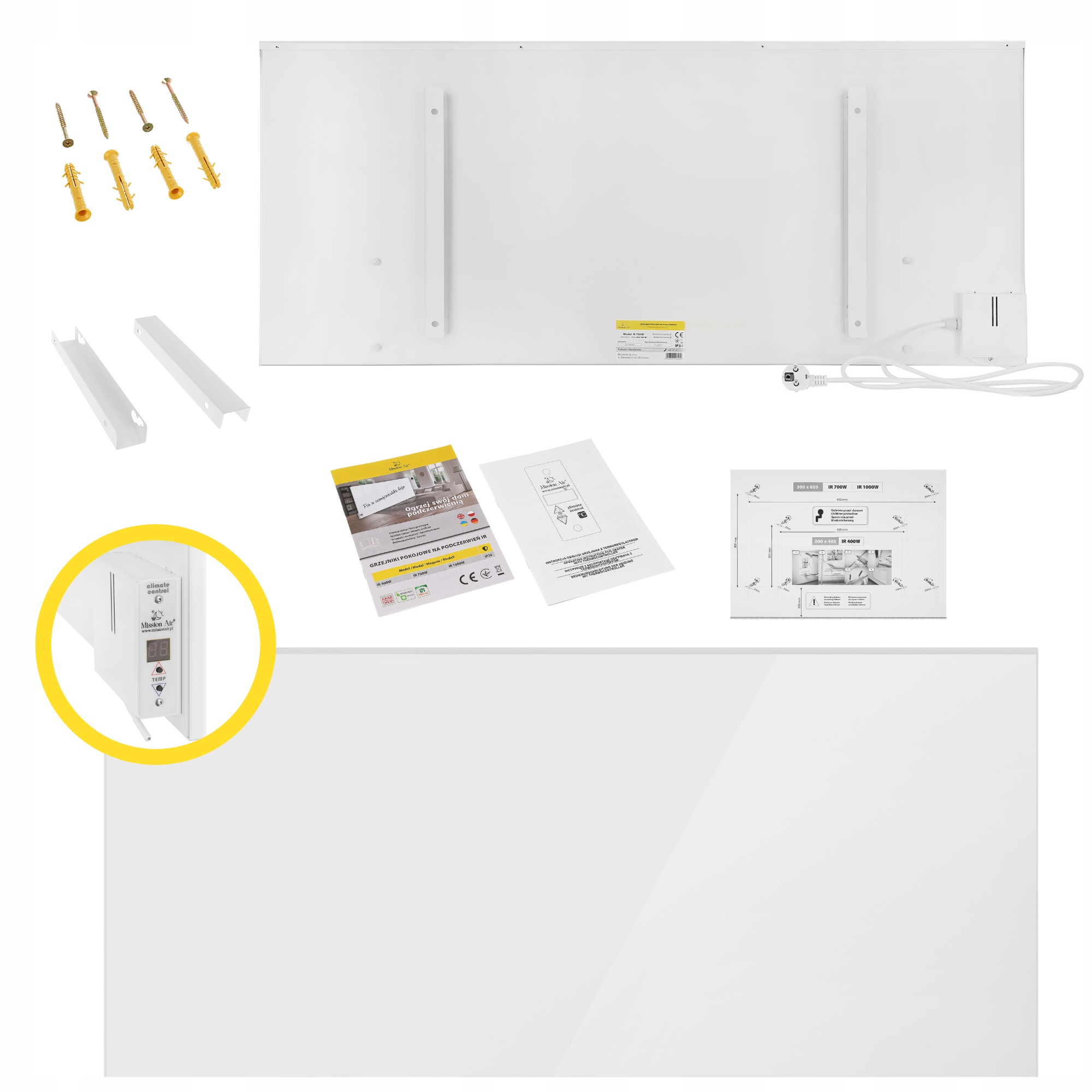 Infračervený ohrievač Žiarič s Ir panelom 700 W