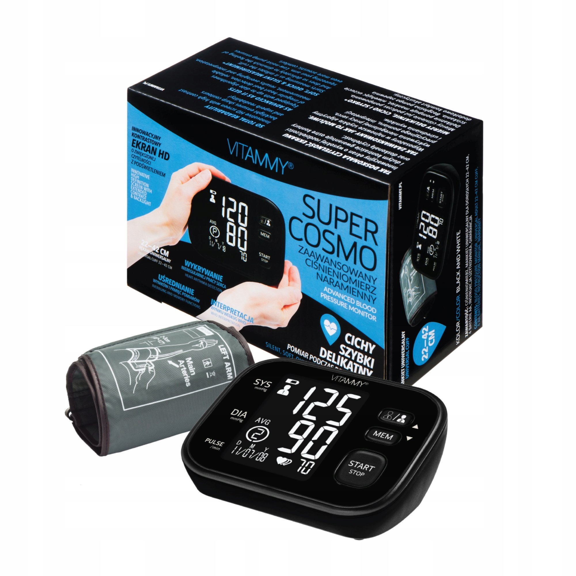 

Ciśnieniomierz Naramienny Arytmia 22-42CM Cosmo