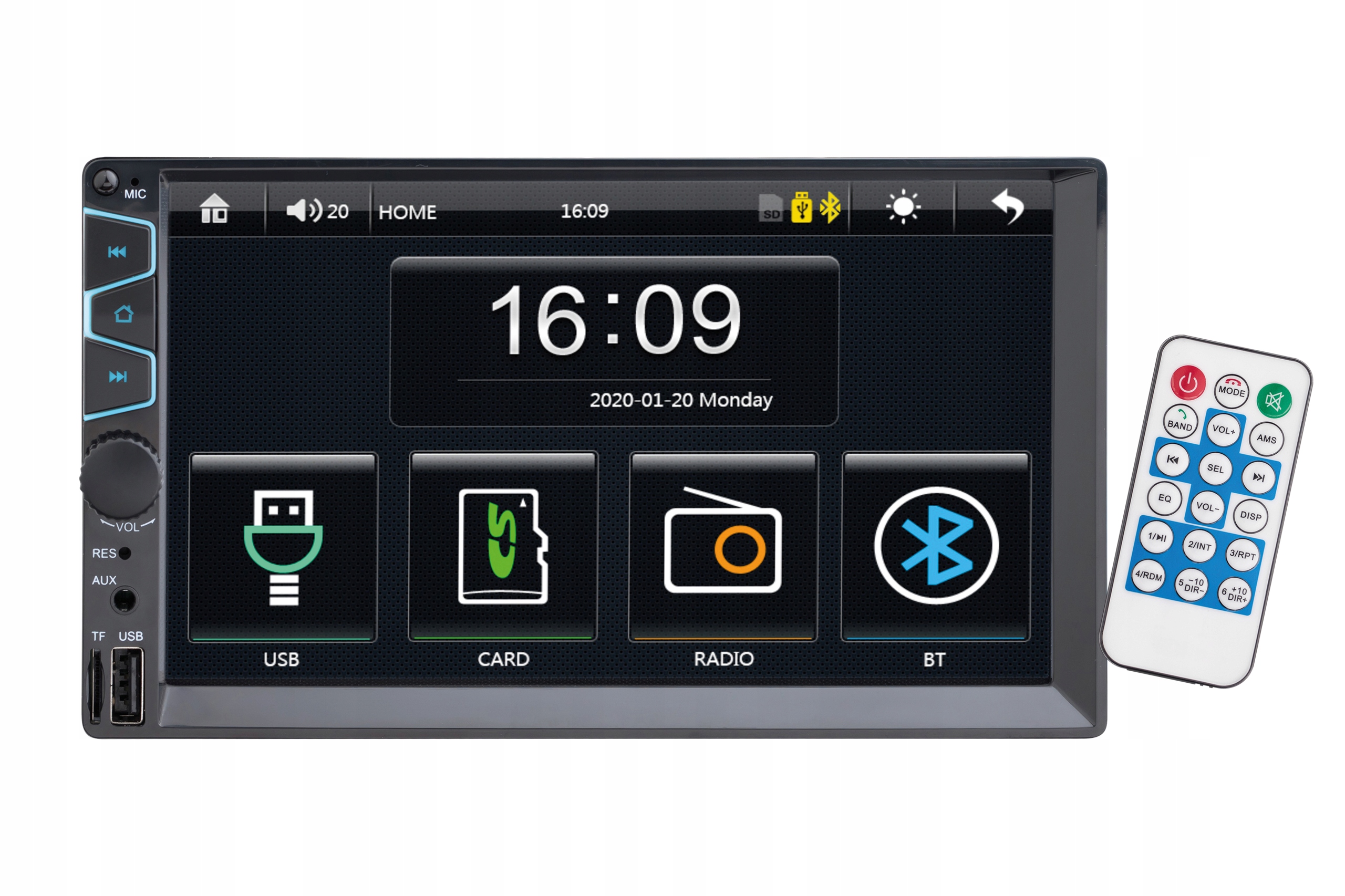 Radioodtwarzacz radio Deer MP-6050 Bt 2-DIN 200 W