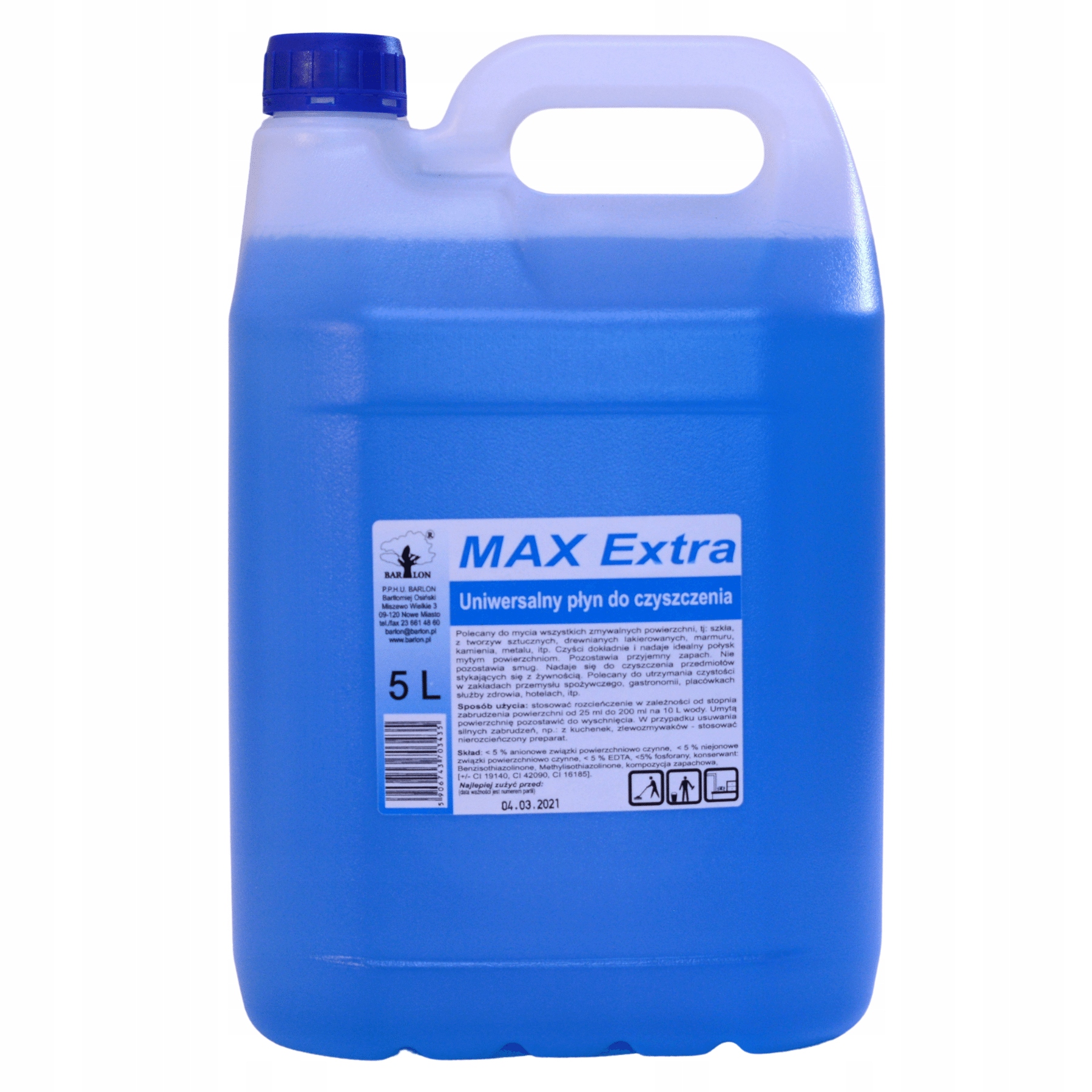 

Uniwersalny płyn do mycia Max Extra 5 L Barlon