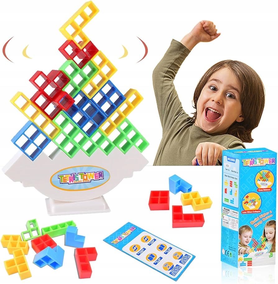 TETRIS UKŁADANKA EDUKACYJNA gra TETRA TOWER BALANCE dla dzieci WIEŻA EAN (GTIN) 6901021392249