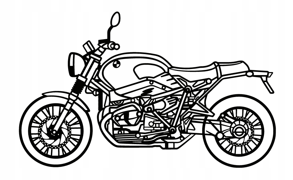 nástěnná dekorace Obraz Motocykl Bmw R Nine T 2020