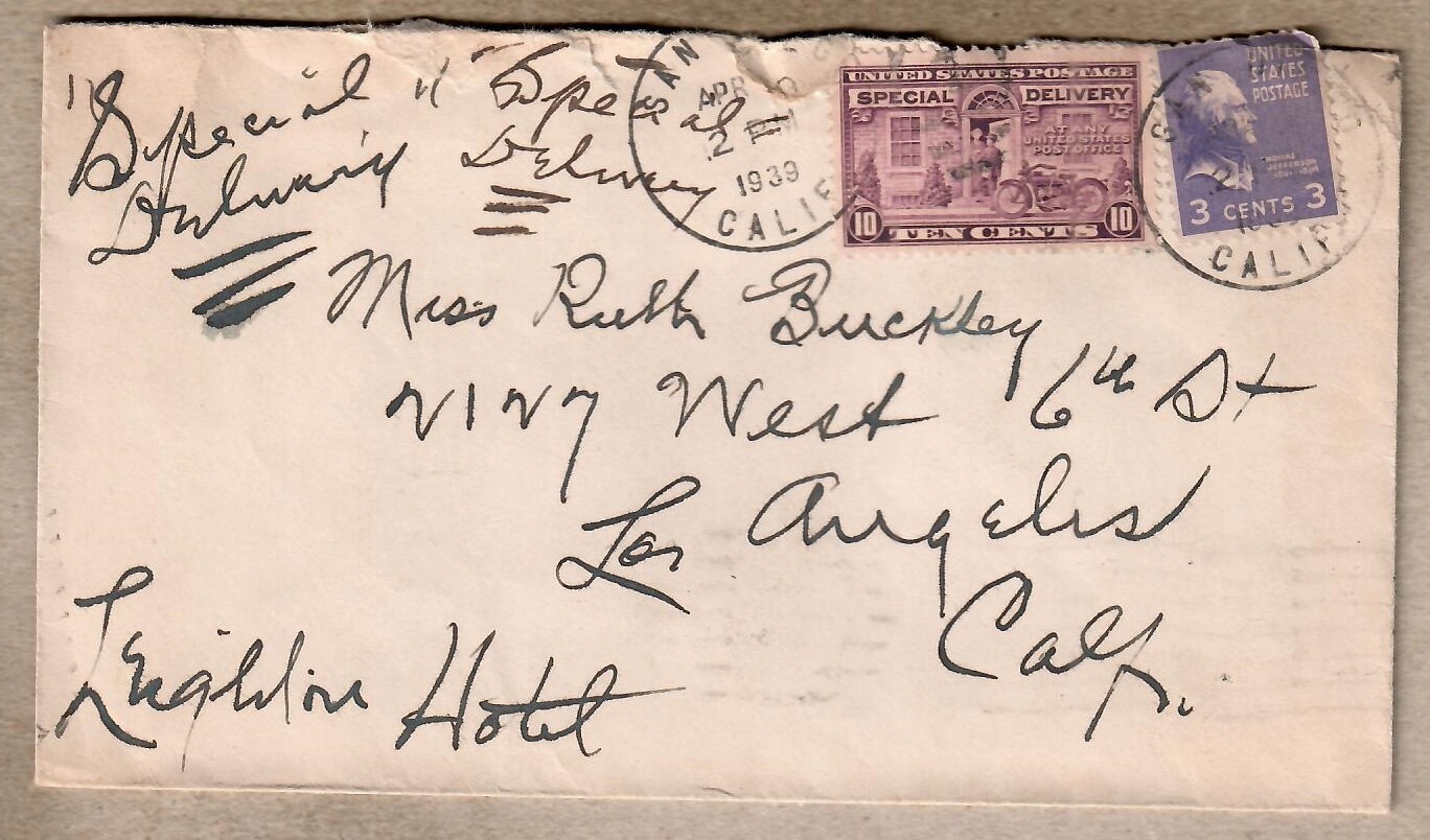 USA, 1939 r. koperta