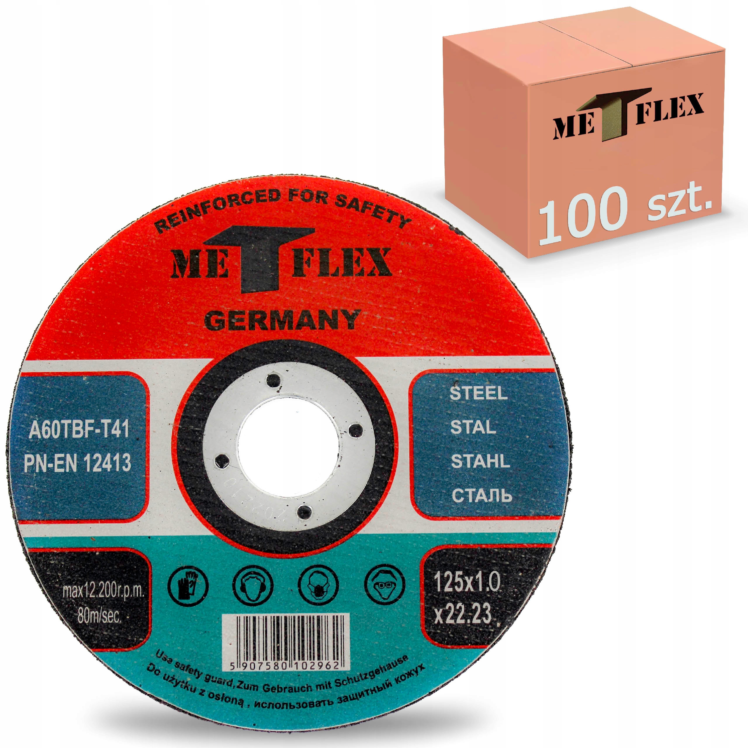

Tarcza Do Cięcia Metalu Tarcze 125x1 Met-flex 100x
