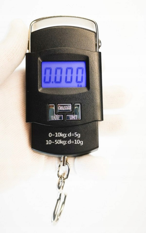 WAGA ELEKTRONICZNA RĘCZNA HAKOWA BAGAŻOWA 50KG LOTNICZA TURYSTYCZNA Rodzaj waga