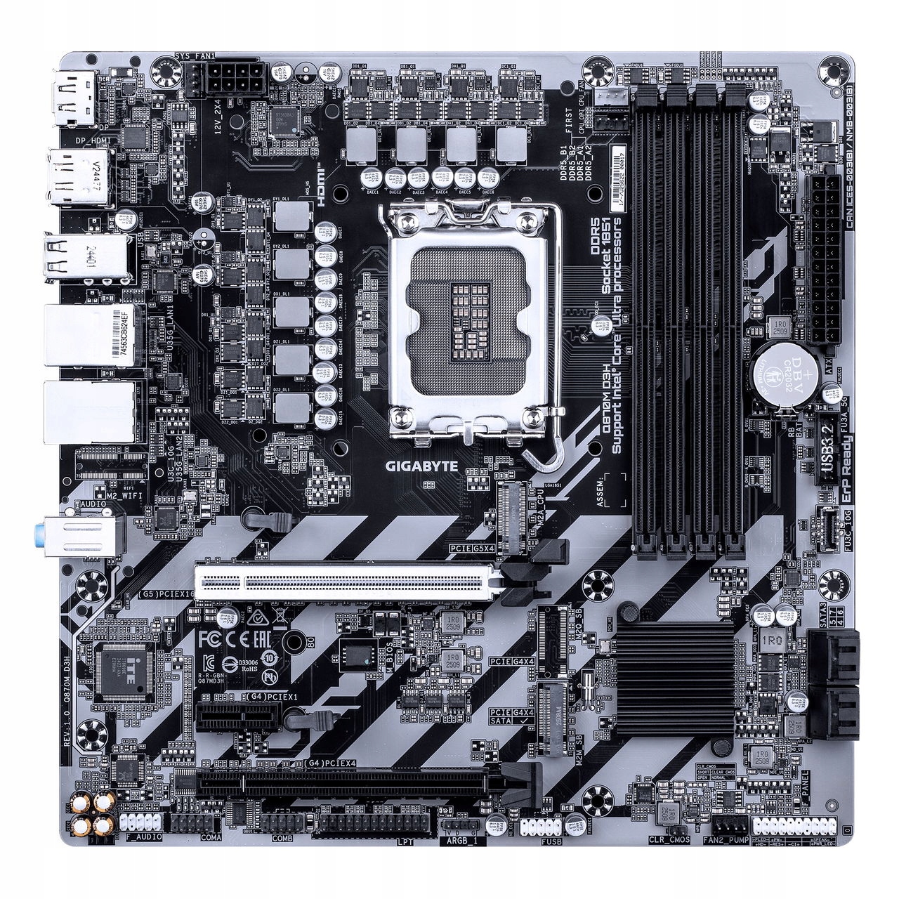 Gigabyte Q870M D3H/LGA 1851/mATX