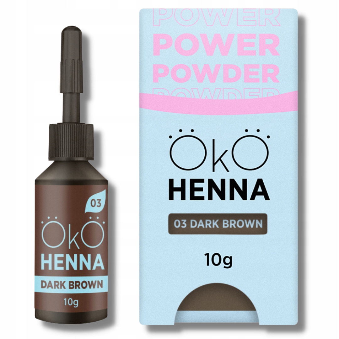Henna pudrová na obočí OkO #03 Dark Brown 10 g