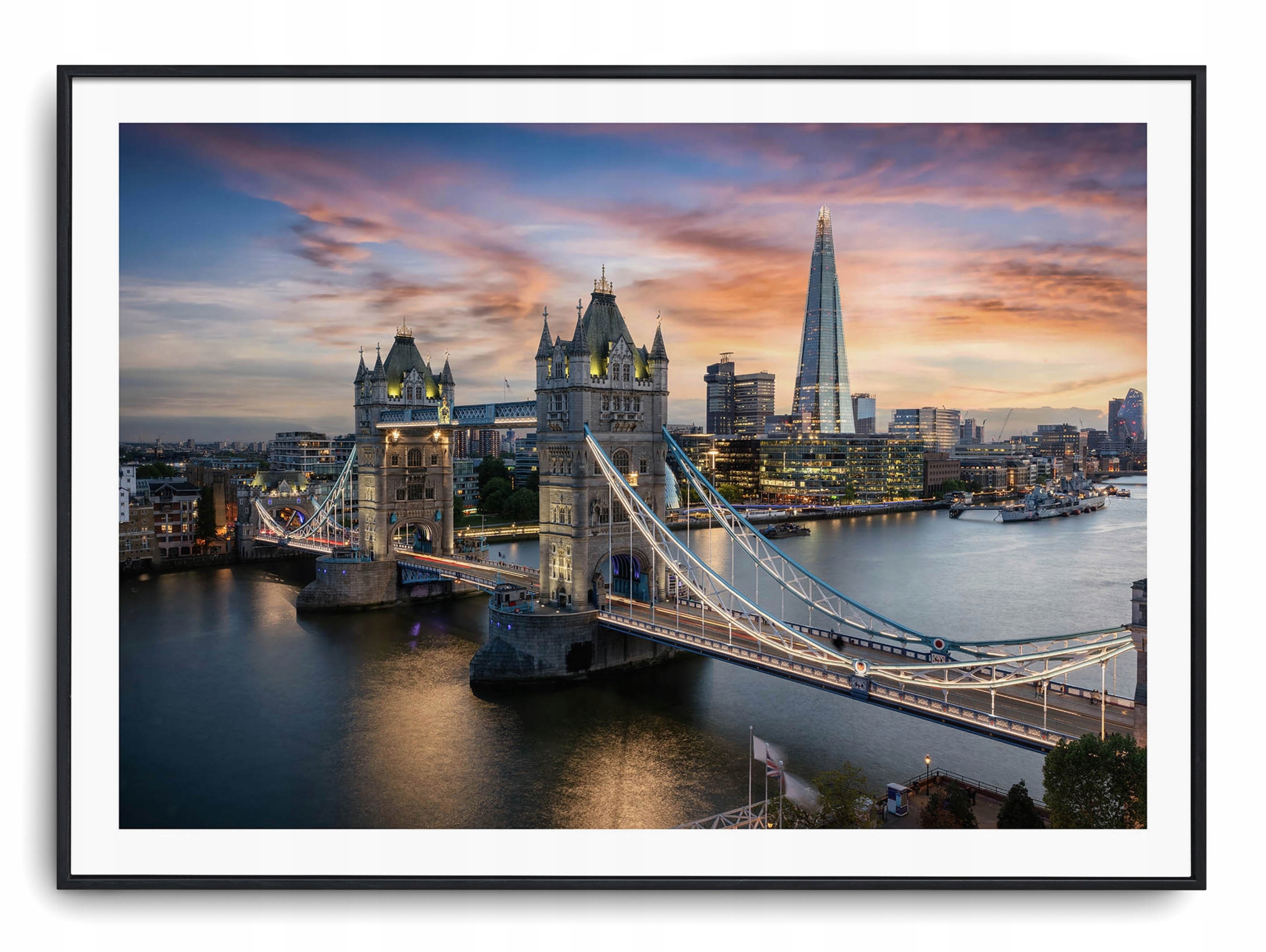 

Plakat r B2 70x50 cm Most Londyn Uk Panorama